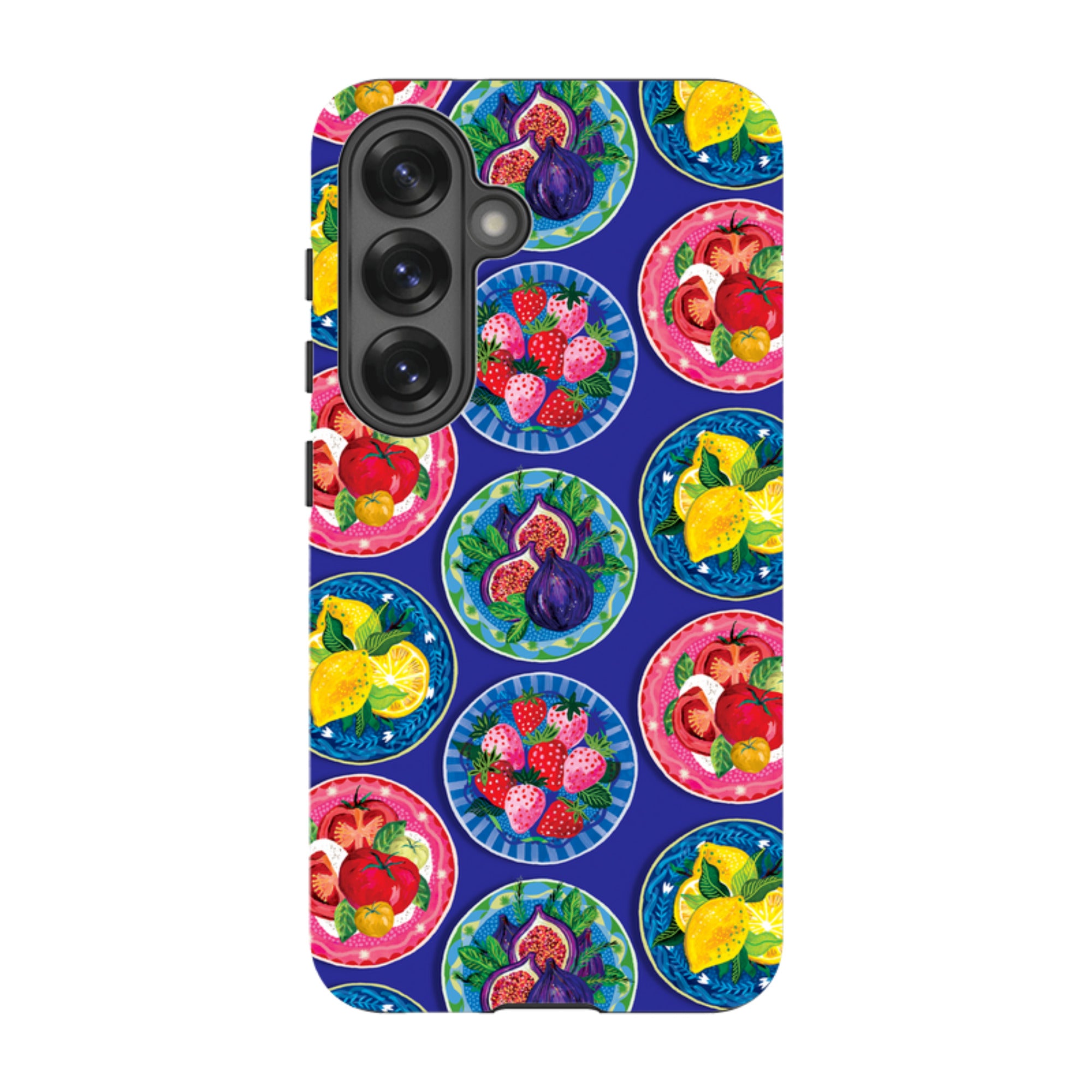 Samsung Tough  Case - Summer Plates Blue By Emma Frances Grant