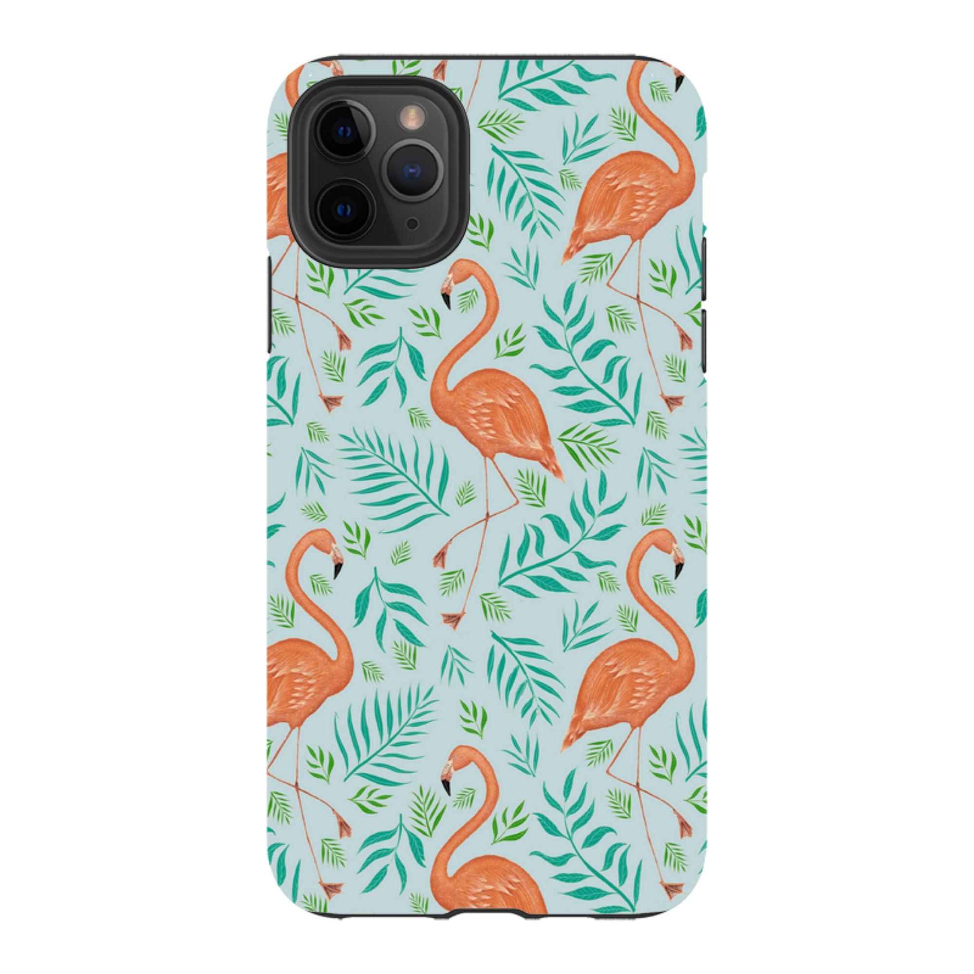iPhone Tough Case - Flamingo Pattern By Catherine Rowe