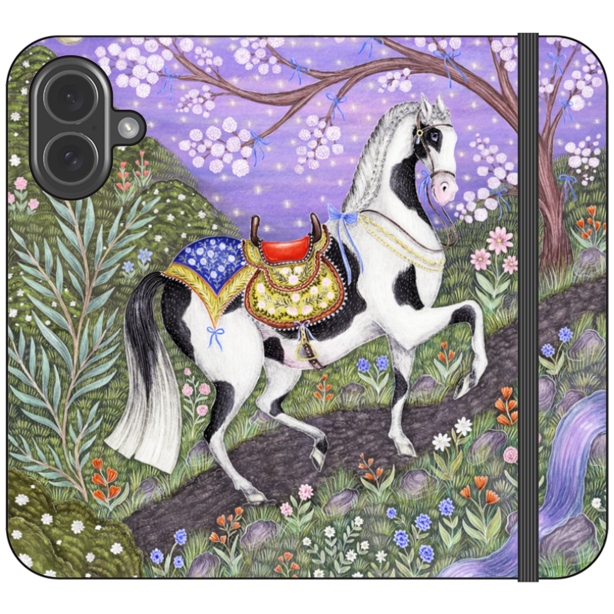 Sunset Steed Wallet Case By Catherine Rowe
