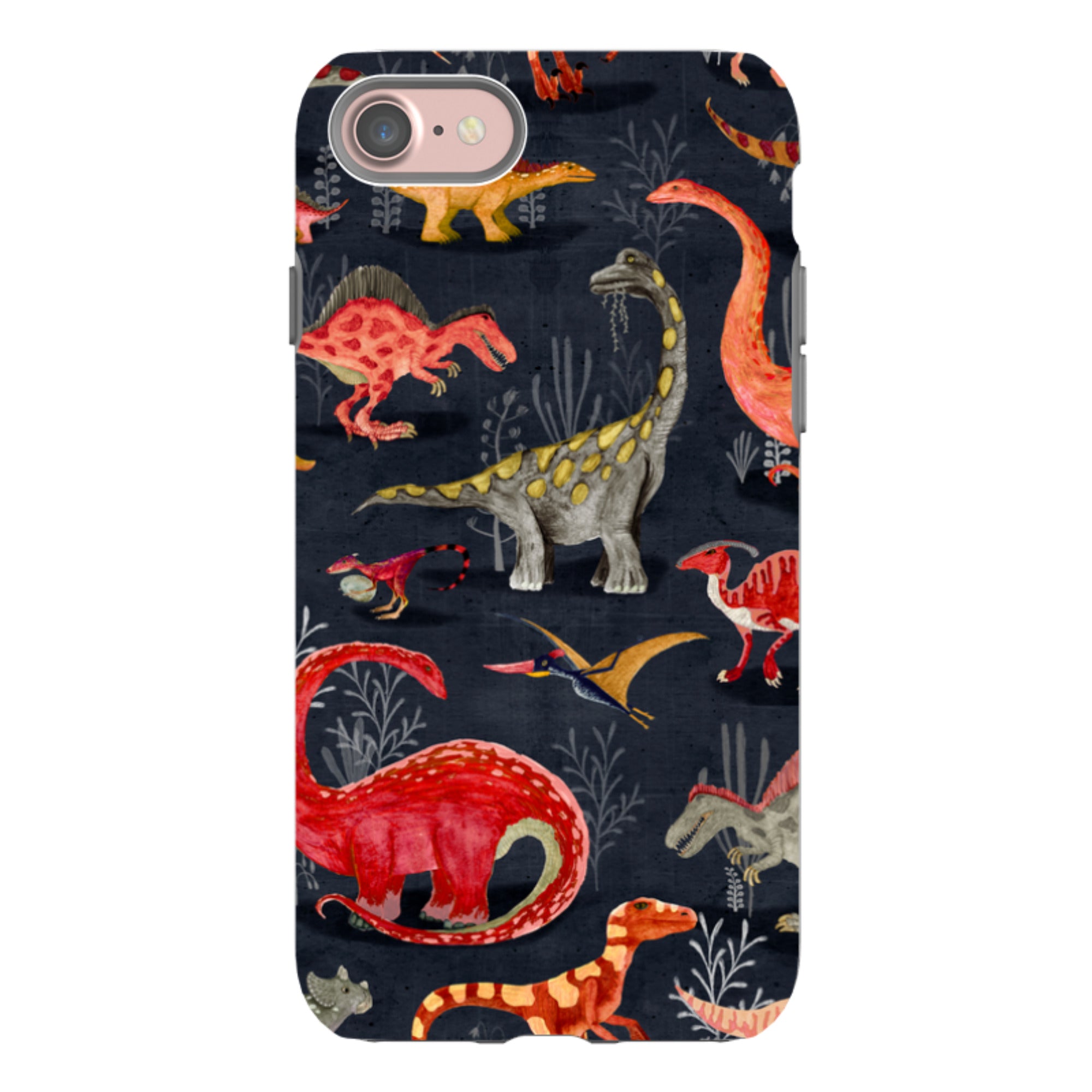 iPhone Tough Case - Parisian Dinosaurs By Katherine Quinn