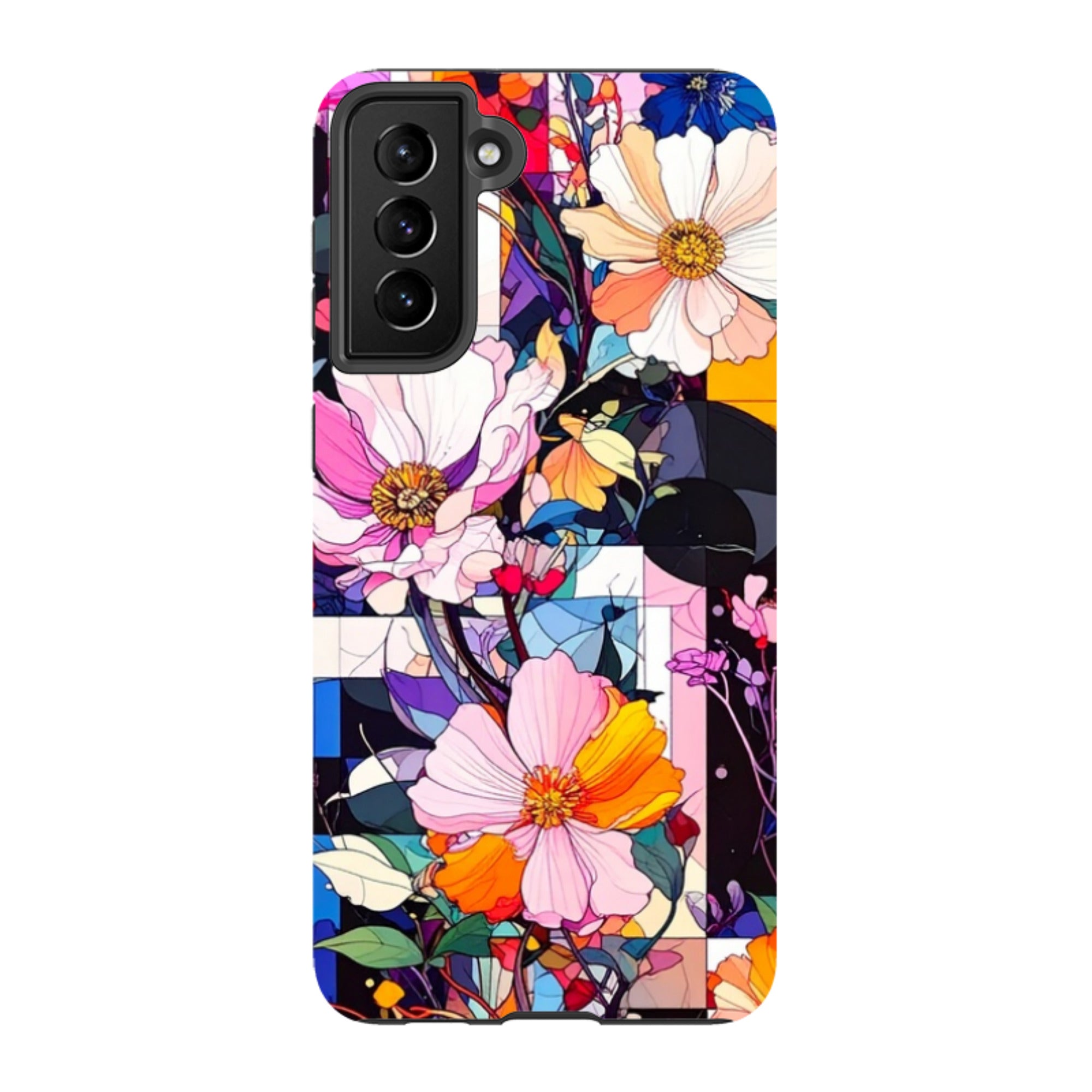 Samsung Tough Case - Block Floral