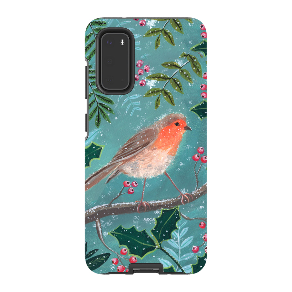 Samsung Tough Case - Christmas Robin By Mary Stubberfield