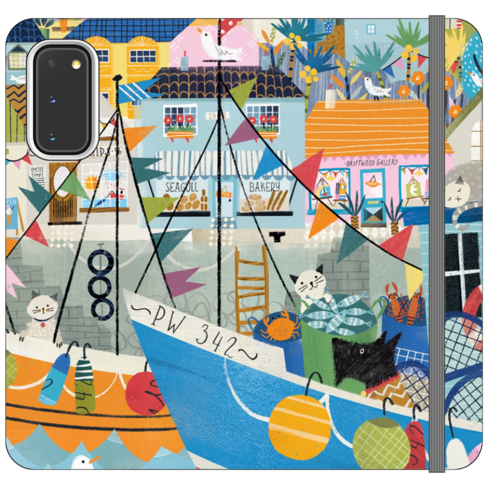 Night Harbour Wallet Case By Ali Brookes