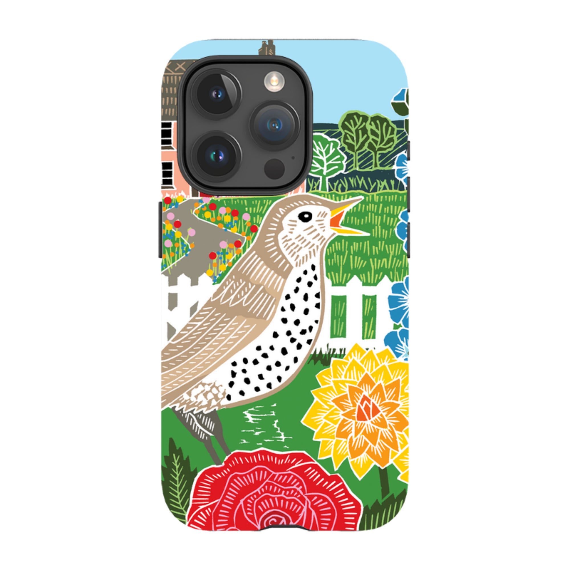 iPhone Tough Case - Cottage Garden By Kate Heiss