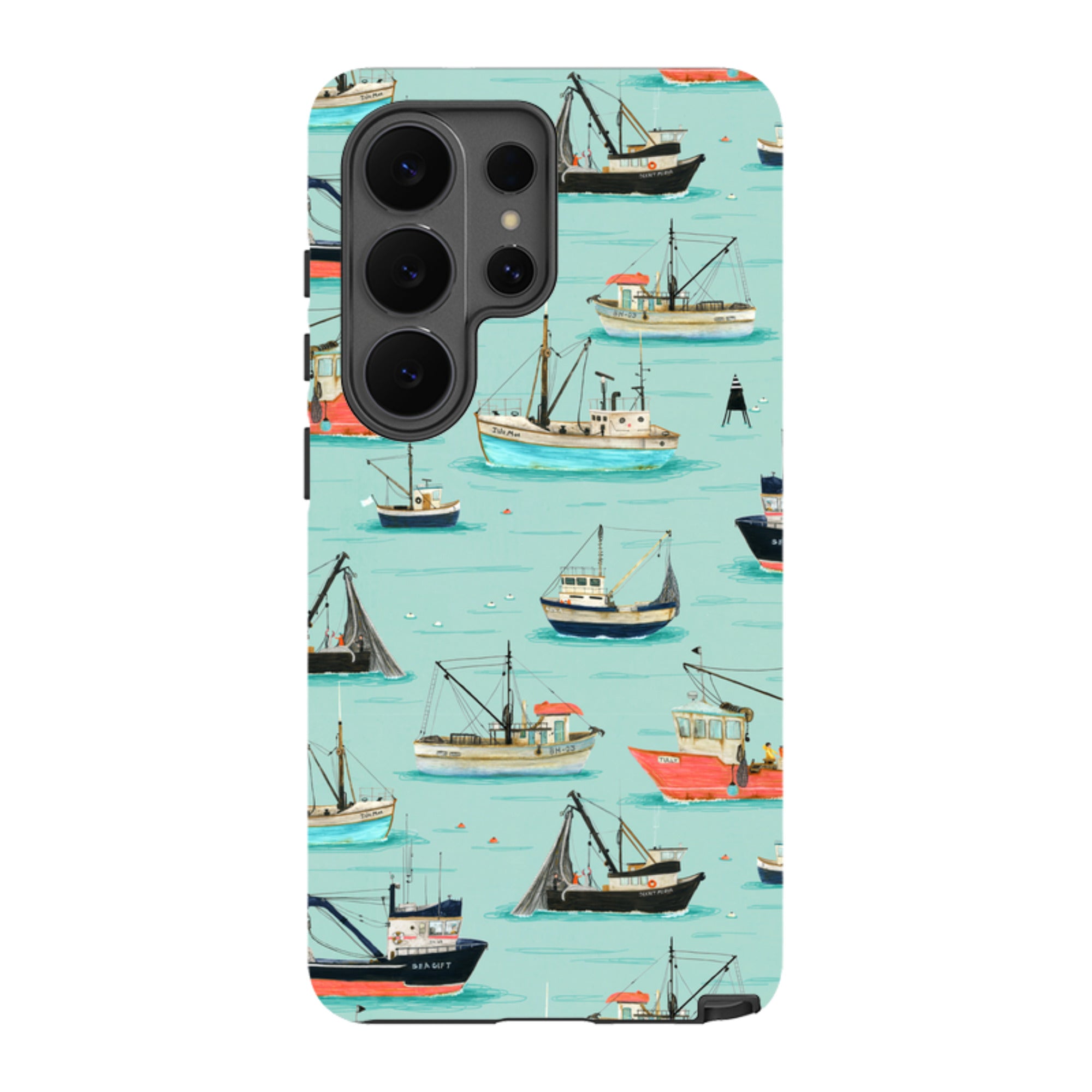 Samsung Tough Case - Fishing Boats By Katherine Quinn