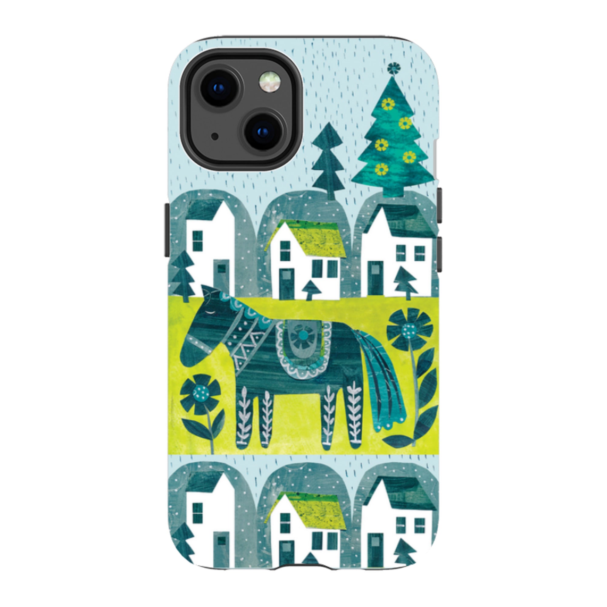 iPhone MagSafe Tough Case - Winter Dala House By Tracey English