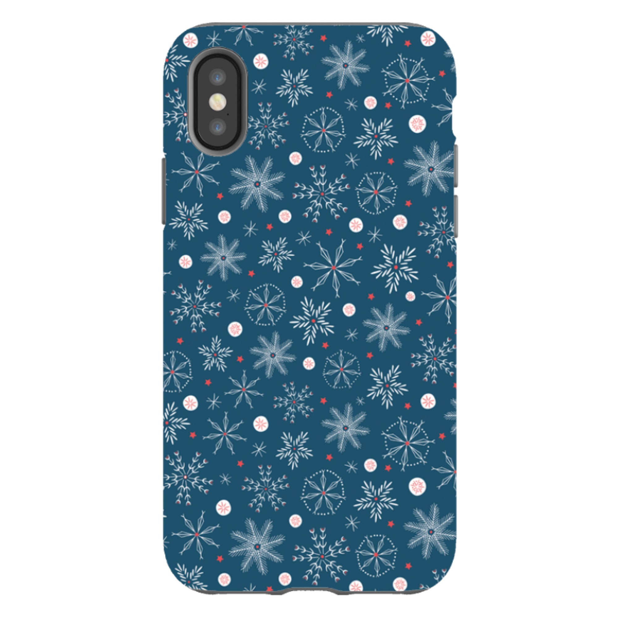 iPhone Tough Case - Christmas Snowflakes By Ali Brookes