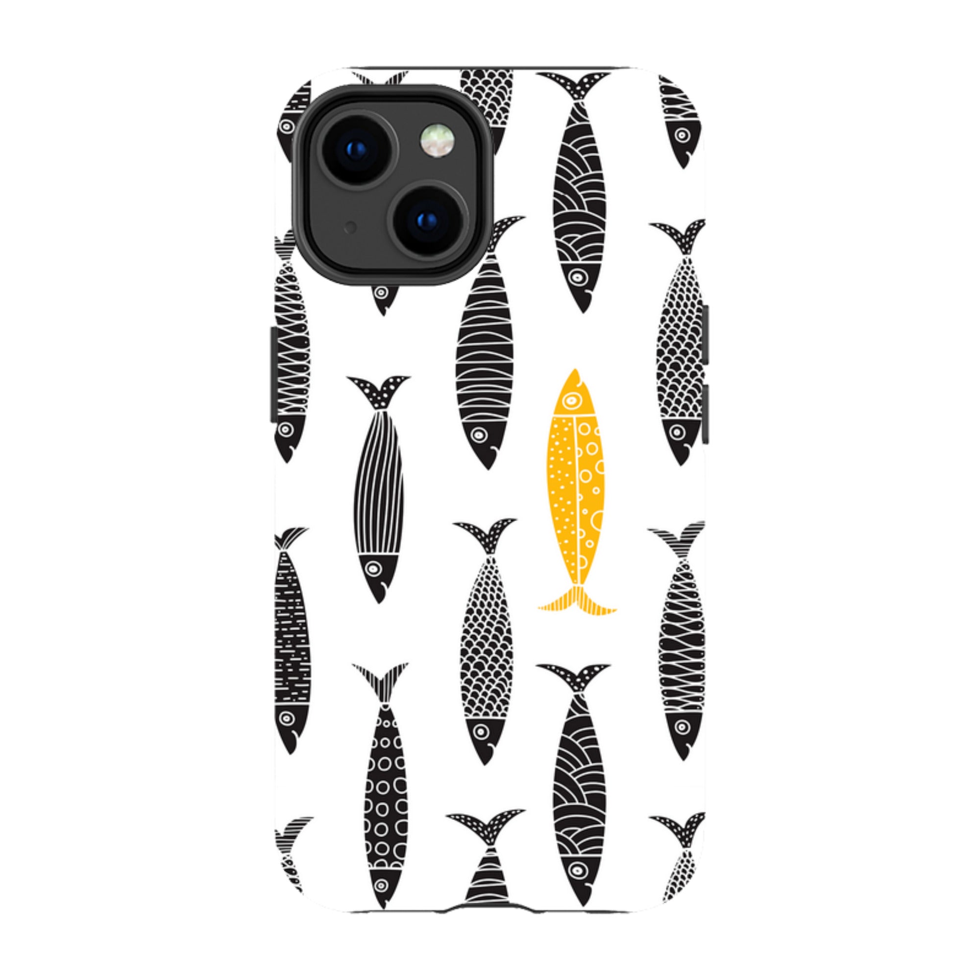 iPhone Case - Black and Gold Sardines