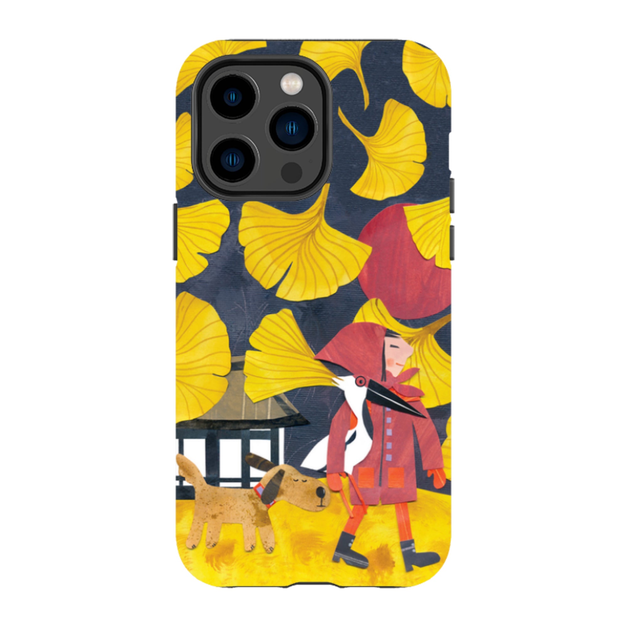 iPhone Tough Case - Ginko Leaves By Tracey English