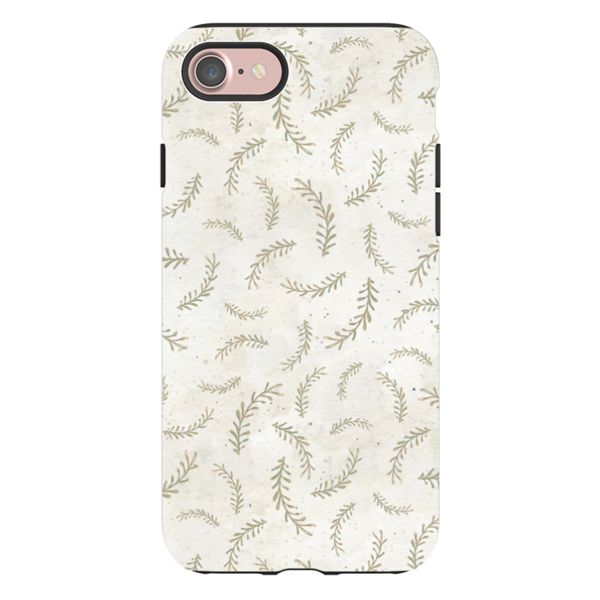 iPhone Tough Case - Feathers Grey By Katherine Quinn