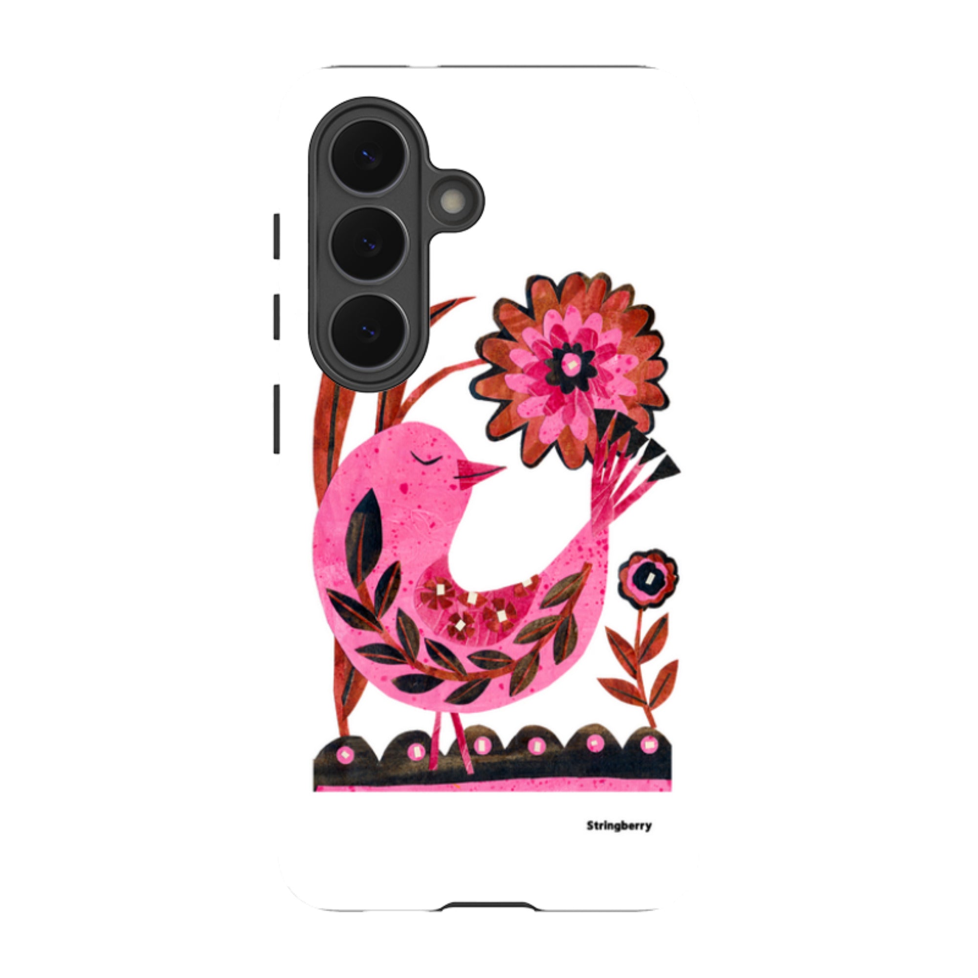 Samsung Tough Case - Folk Floral Bird By Tracey English