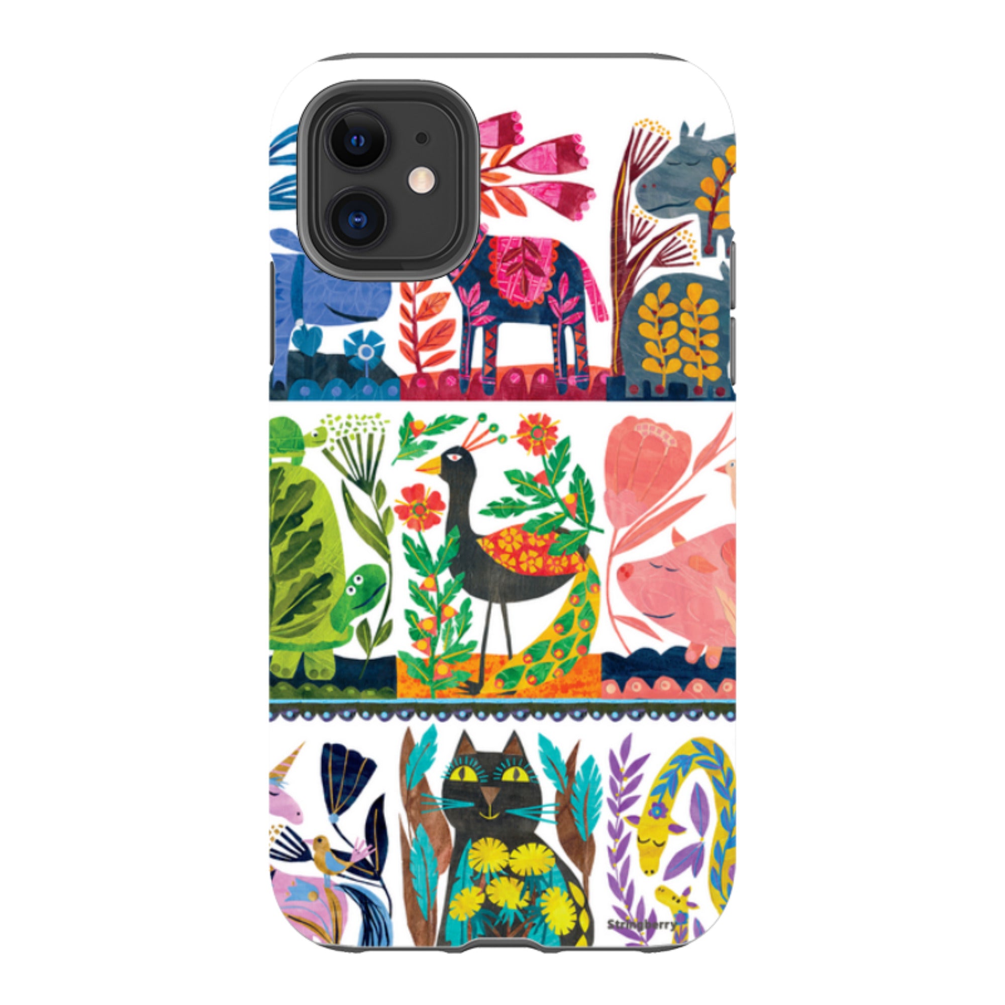 iPhone Tough Case - Folk Colour By Tracey English