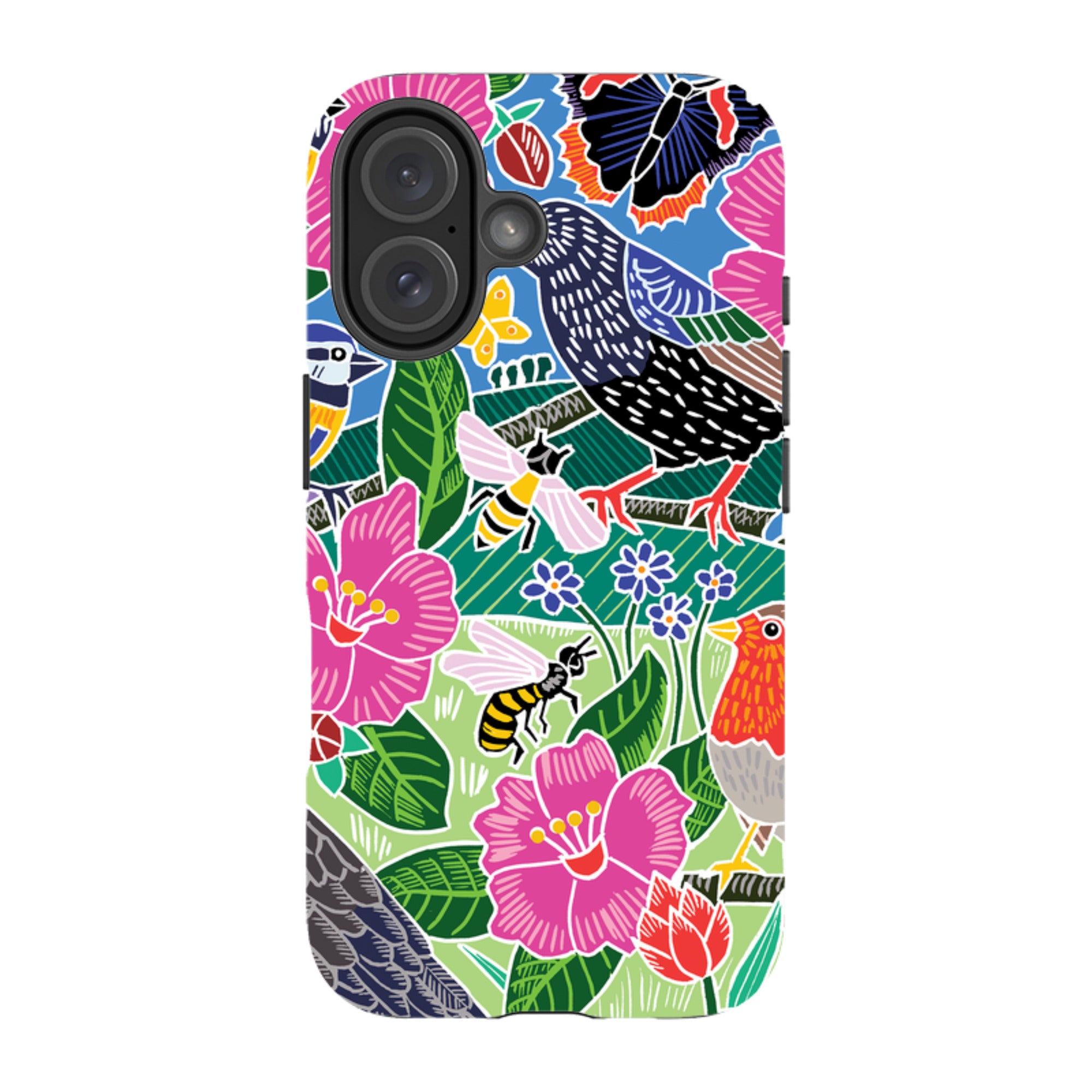 iPhone Tough Case - Garden Bird Jigsaw A By Kate Heiss