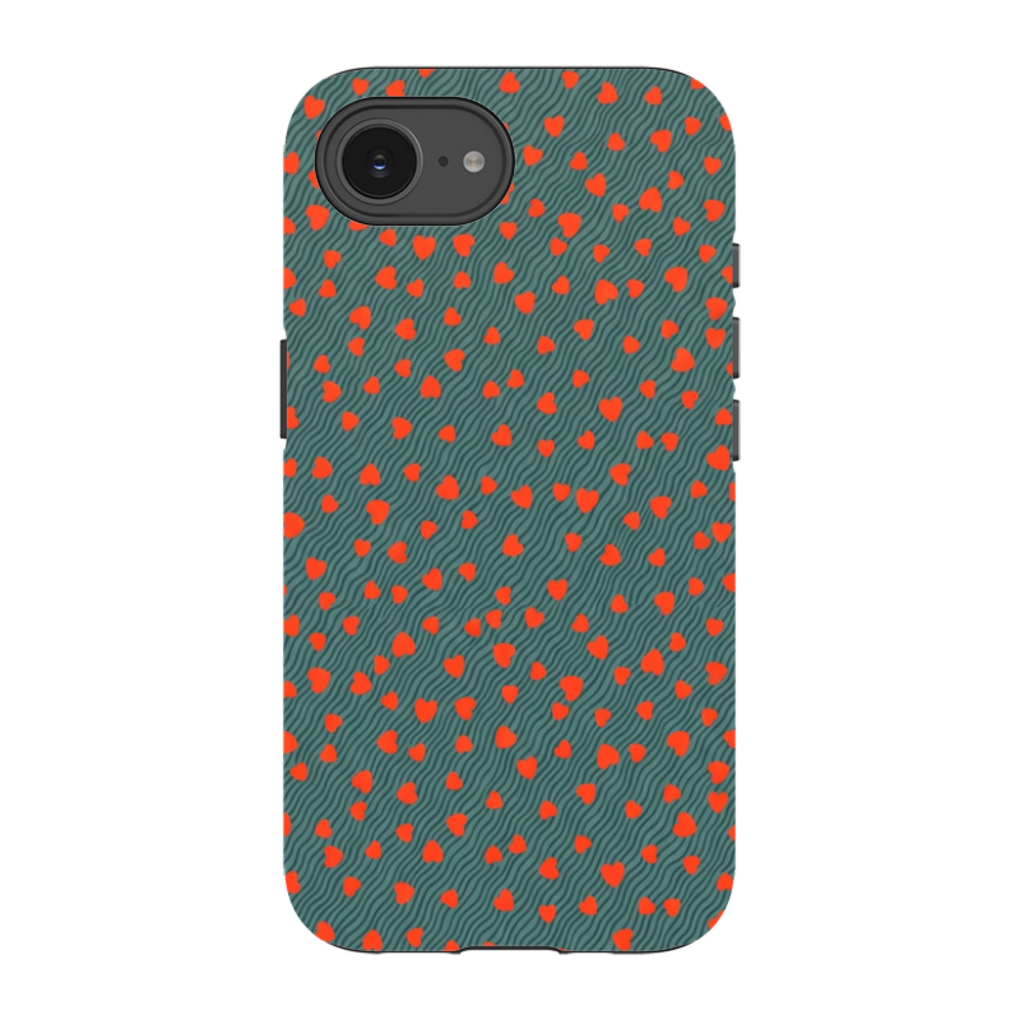 iPhone Tough Case - Red Hearts