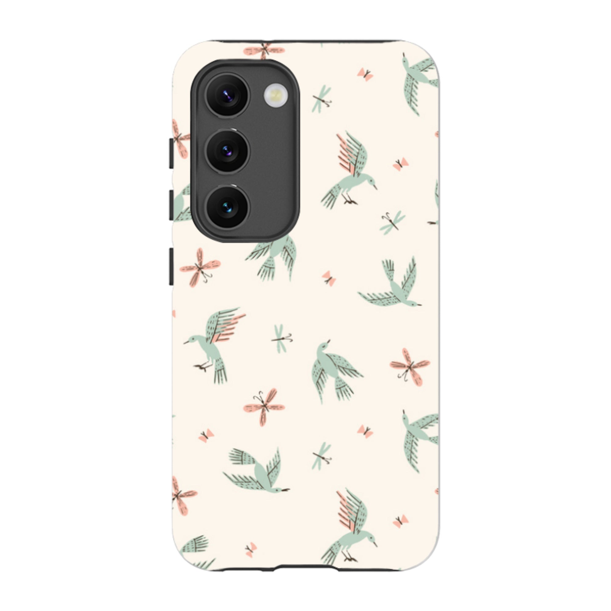 Samsung Tough Case - Birds And Butterflies Cream By Meghann Rader