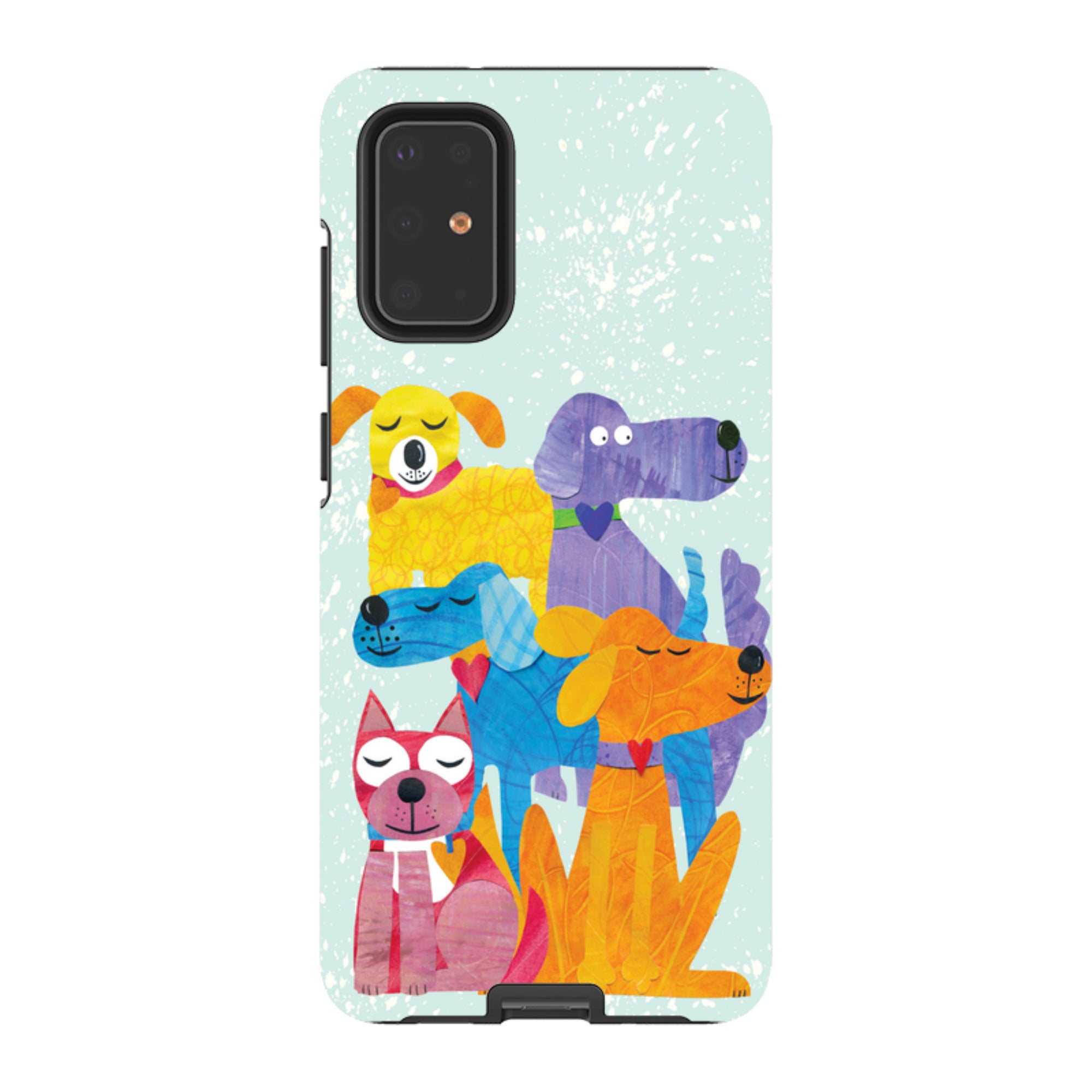 Samsung Tough Case - Patch Work Pups By Tracey English