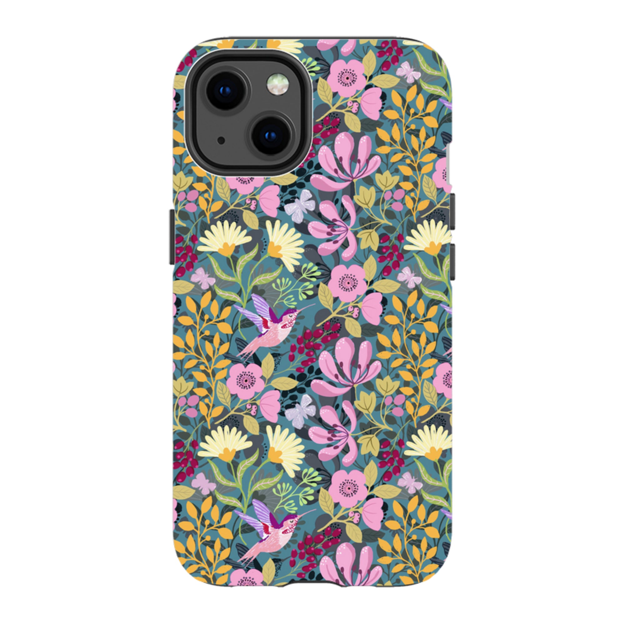 iPhone MagSafe Tough Case - Hummingbird Pattern By Bex Parkin
