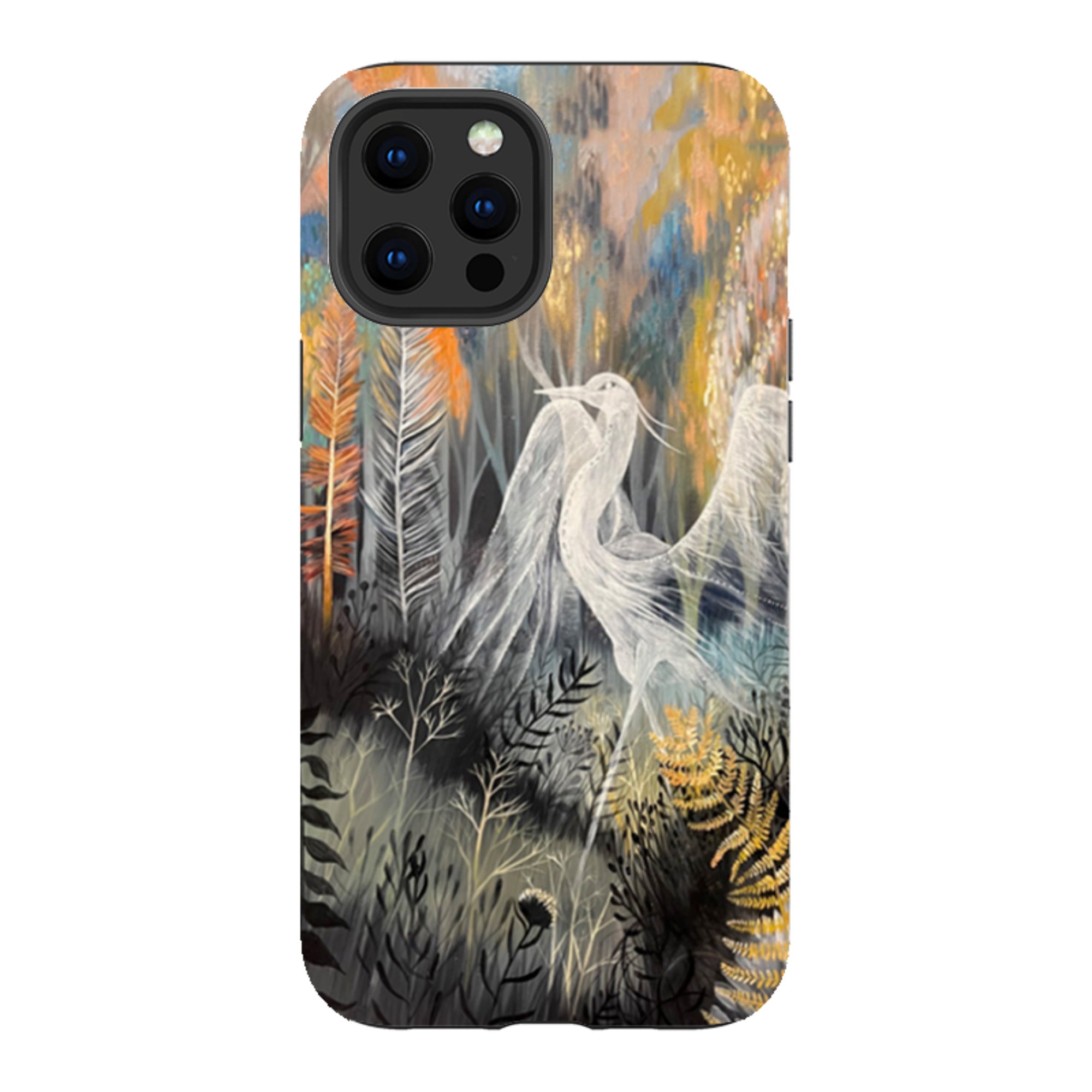 iPhone Tough Case - Ghost Heron By Mia Underwood