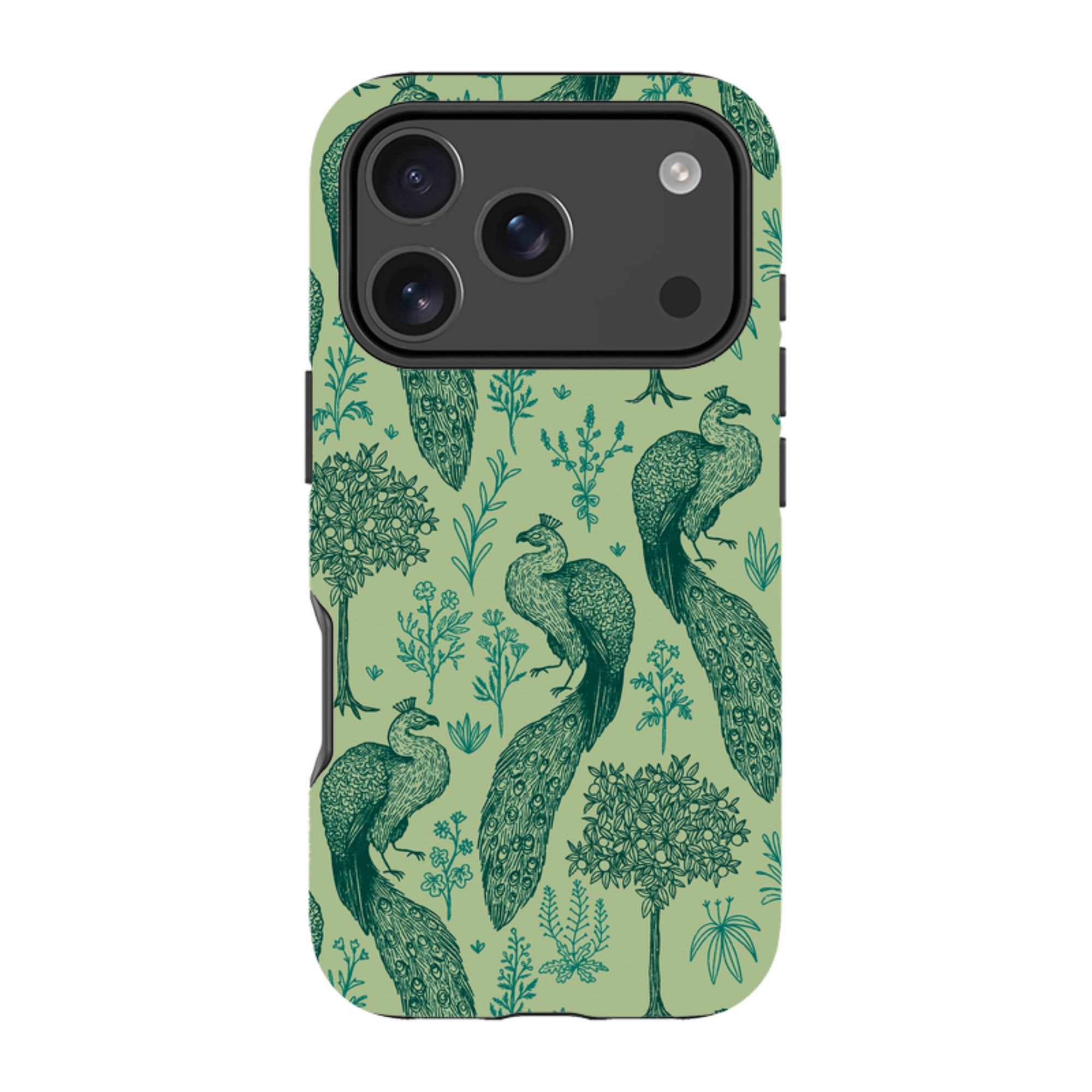 iPhone MagSafe Tough Case -  Peacock Pattern By Anna Stead