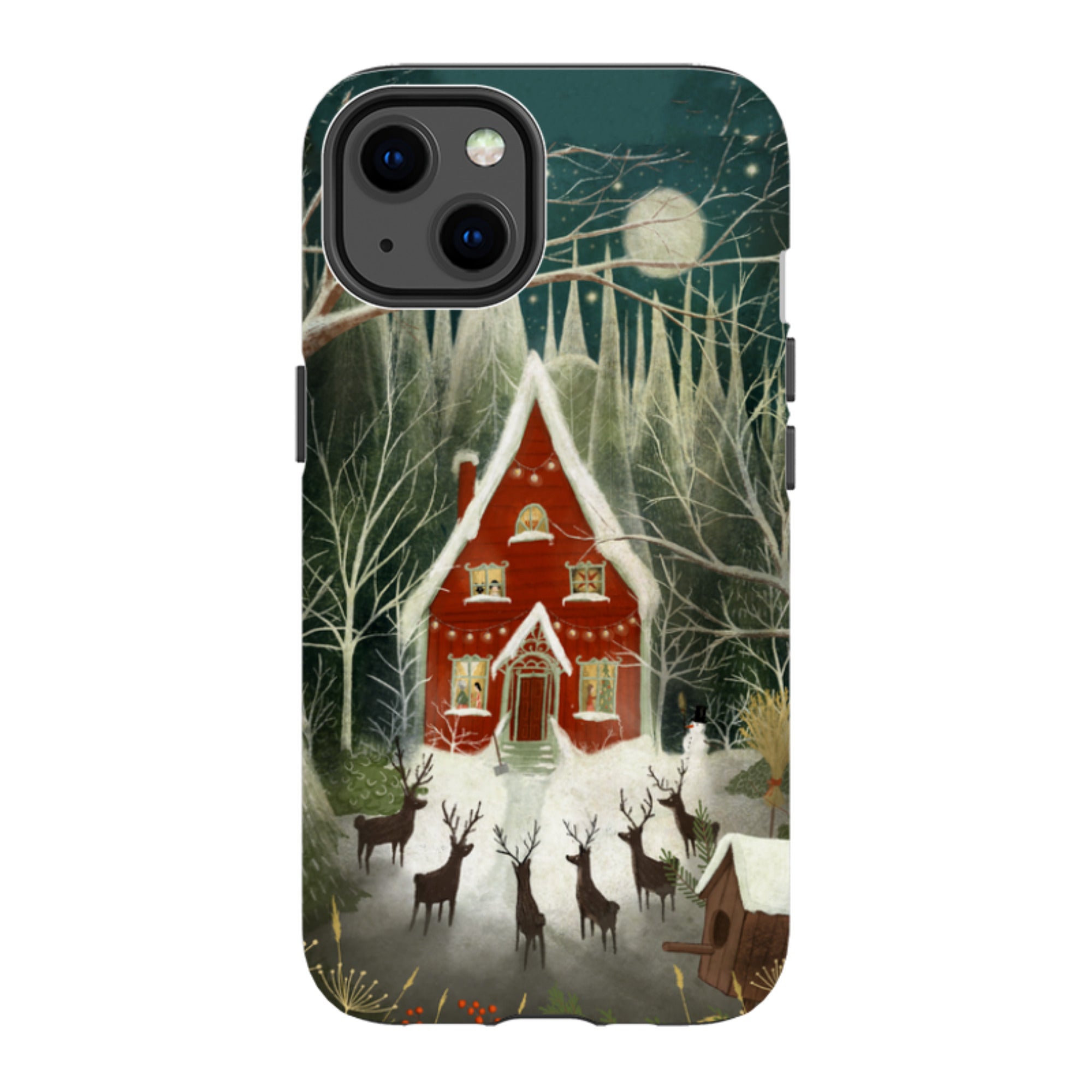 iPhone MagSafe Tough Case - Christmas Garden Night By Maja Lindberg