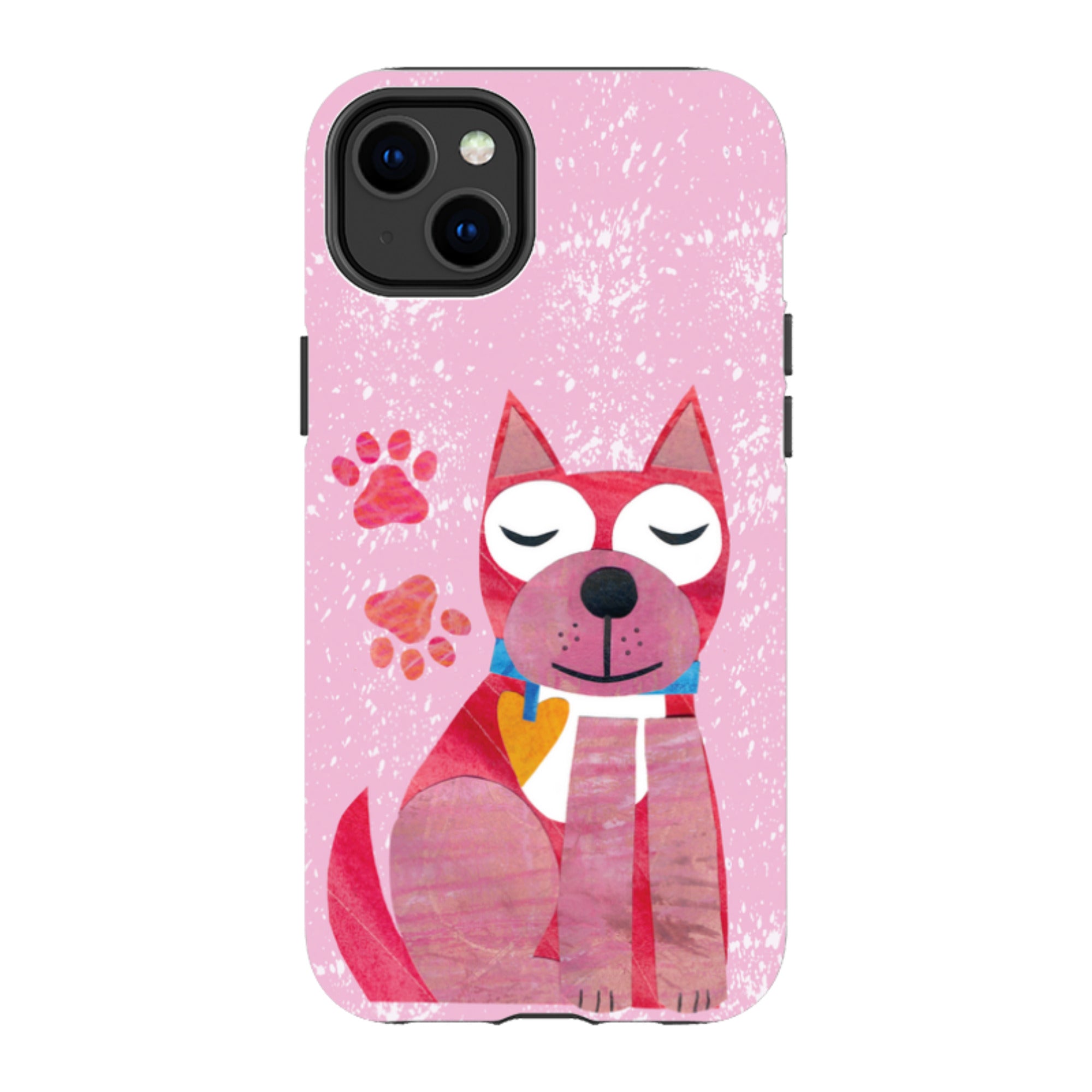 iPhone Tough Case - Dog With Heart By Tracey English
