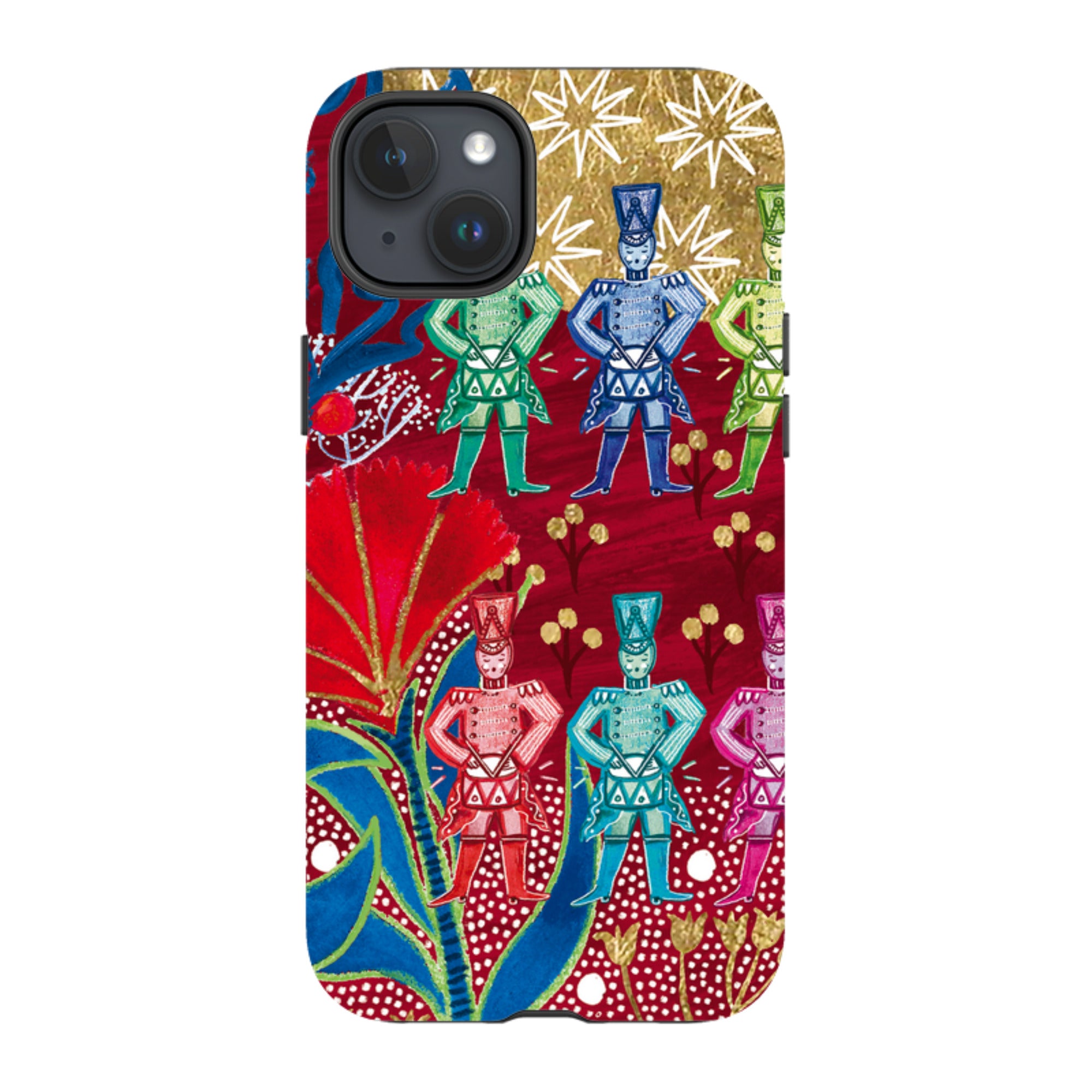 iPhone Tough Case - Drummers Drumming By Emma Frances Grant