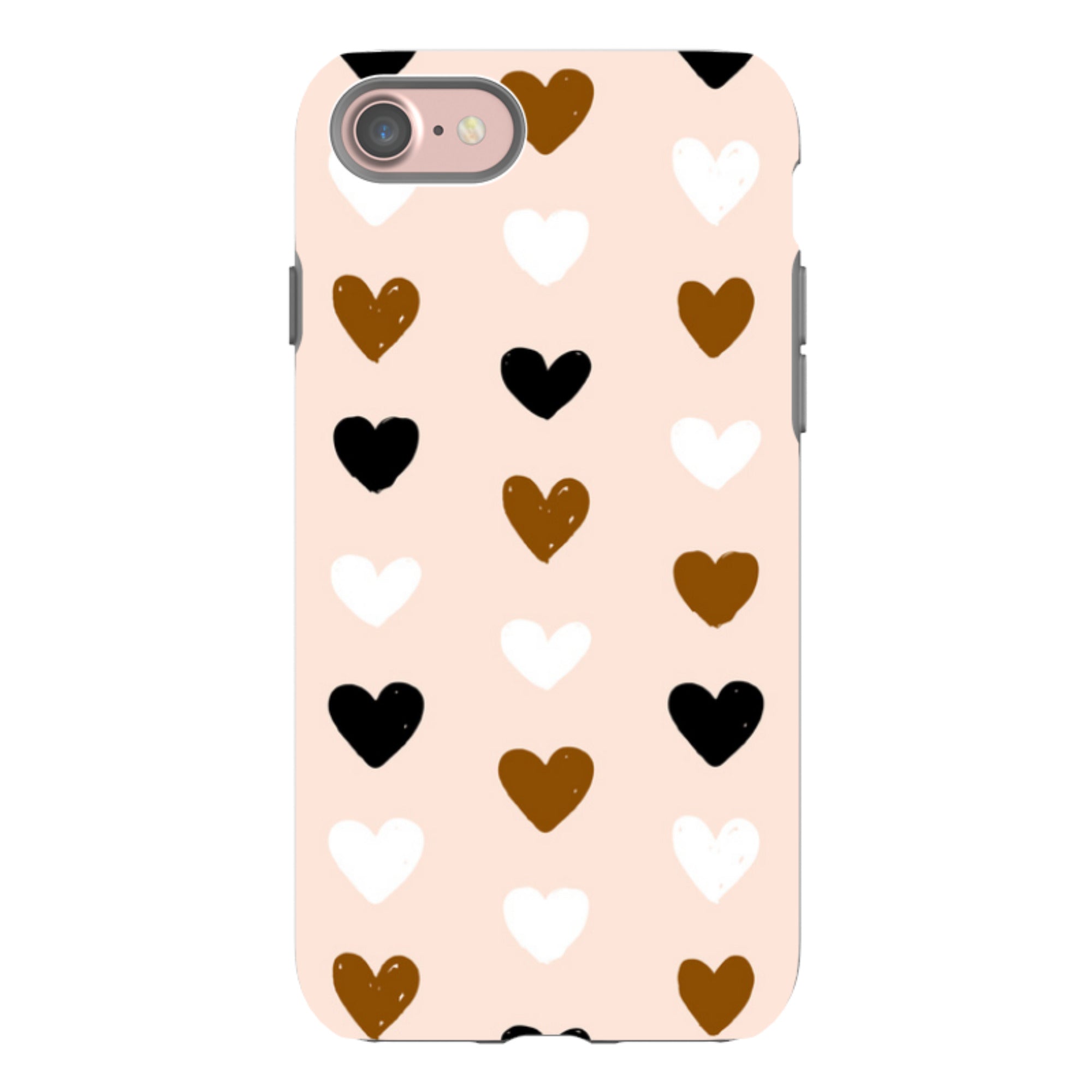 iPhone Tough Case - Hearts Pale