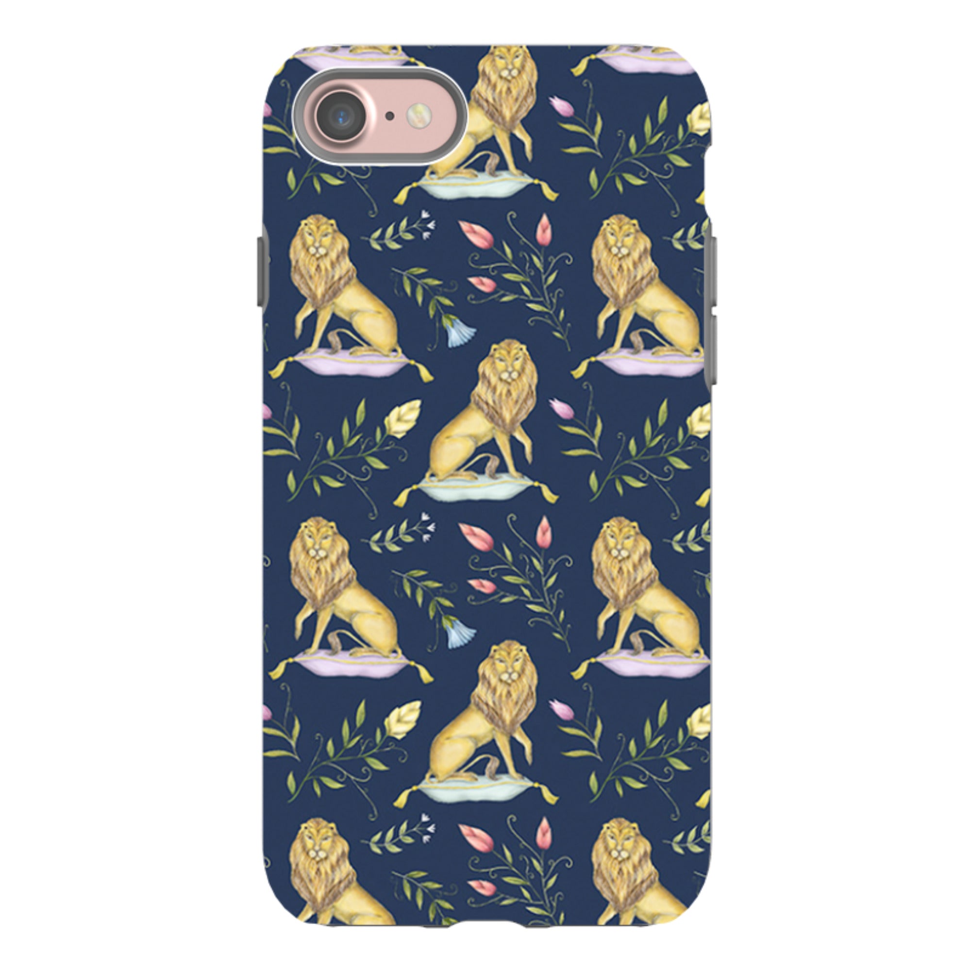 iPhone Tough Case - Leo Et Flores Navy By Catherine Rowe