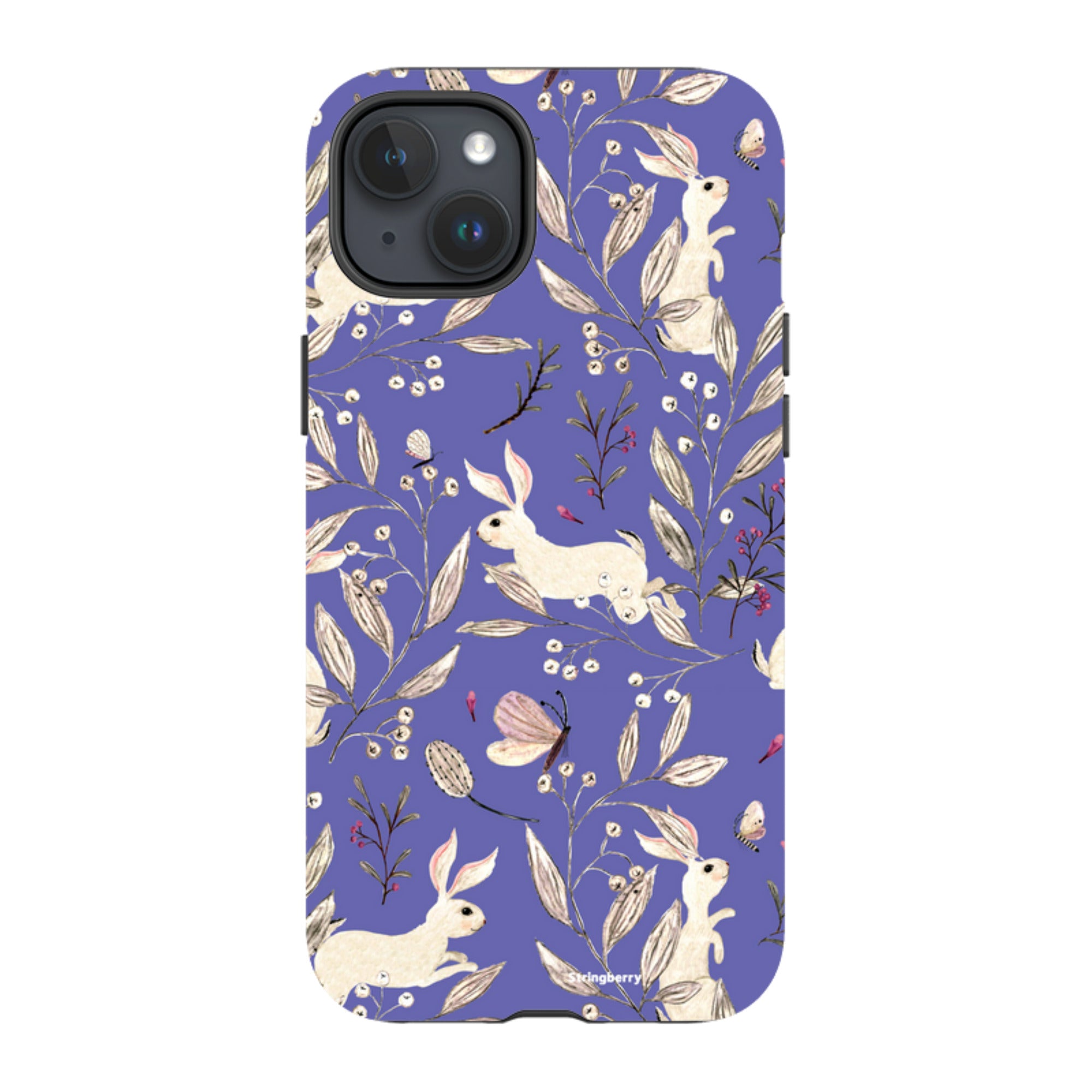 iPhone MagSafe Tough Case - Bunnies Periwinkle By Katherine Quinn