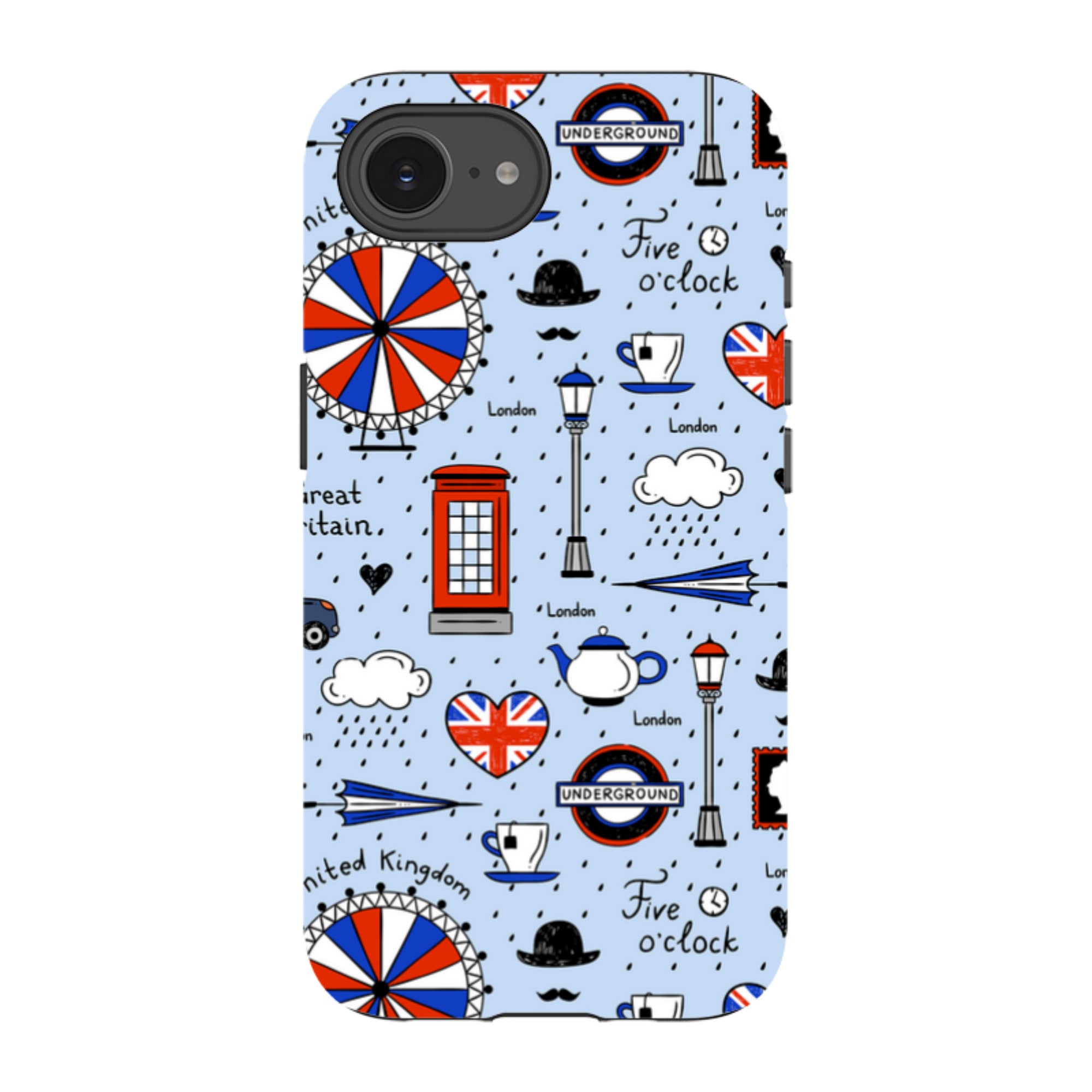 iPhone Tough Case - Blue London
