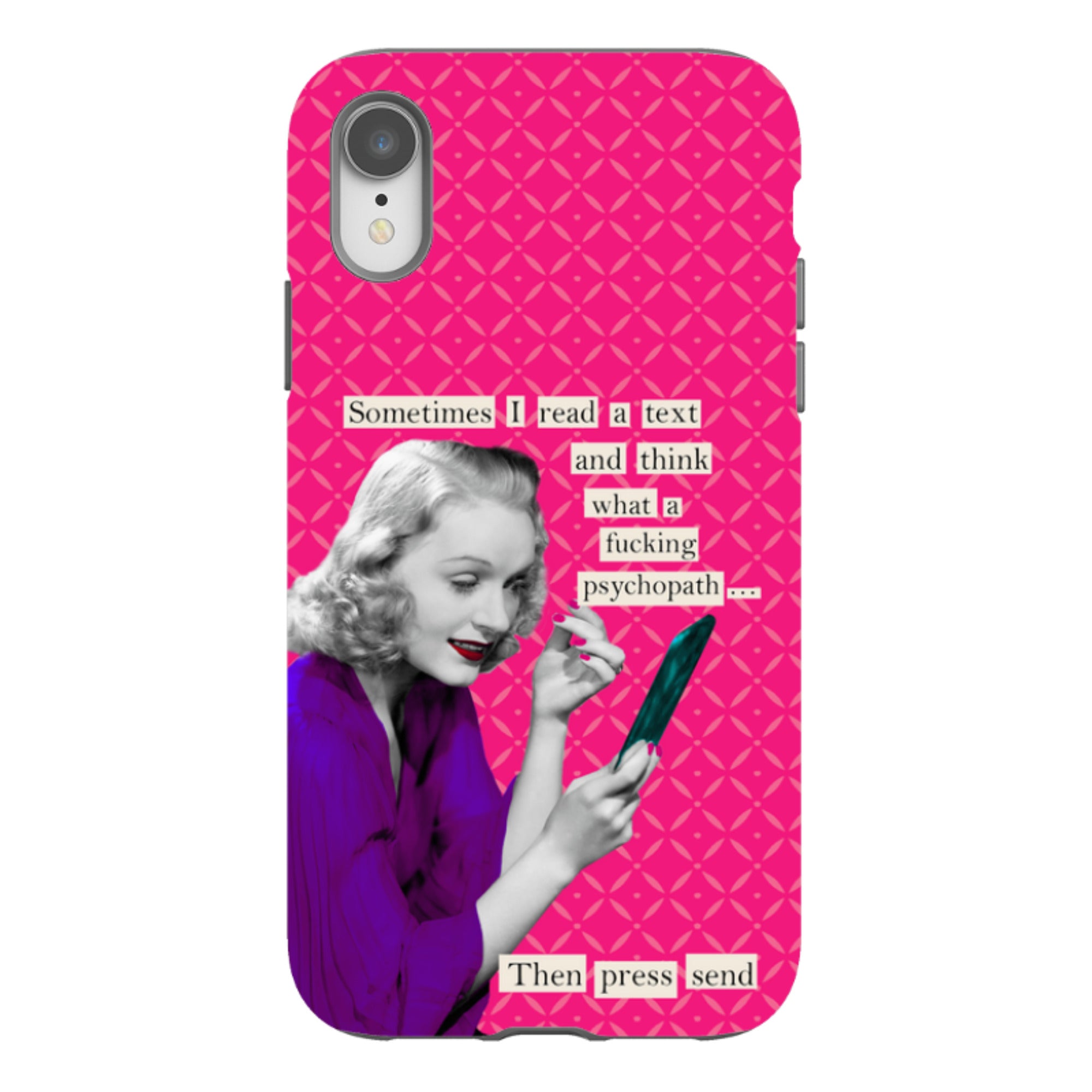 iPhone Tough Case - Psychopath By Clare Jordan