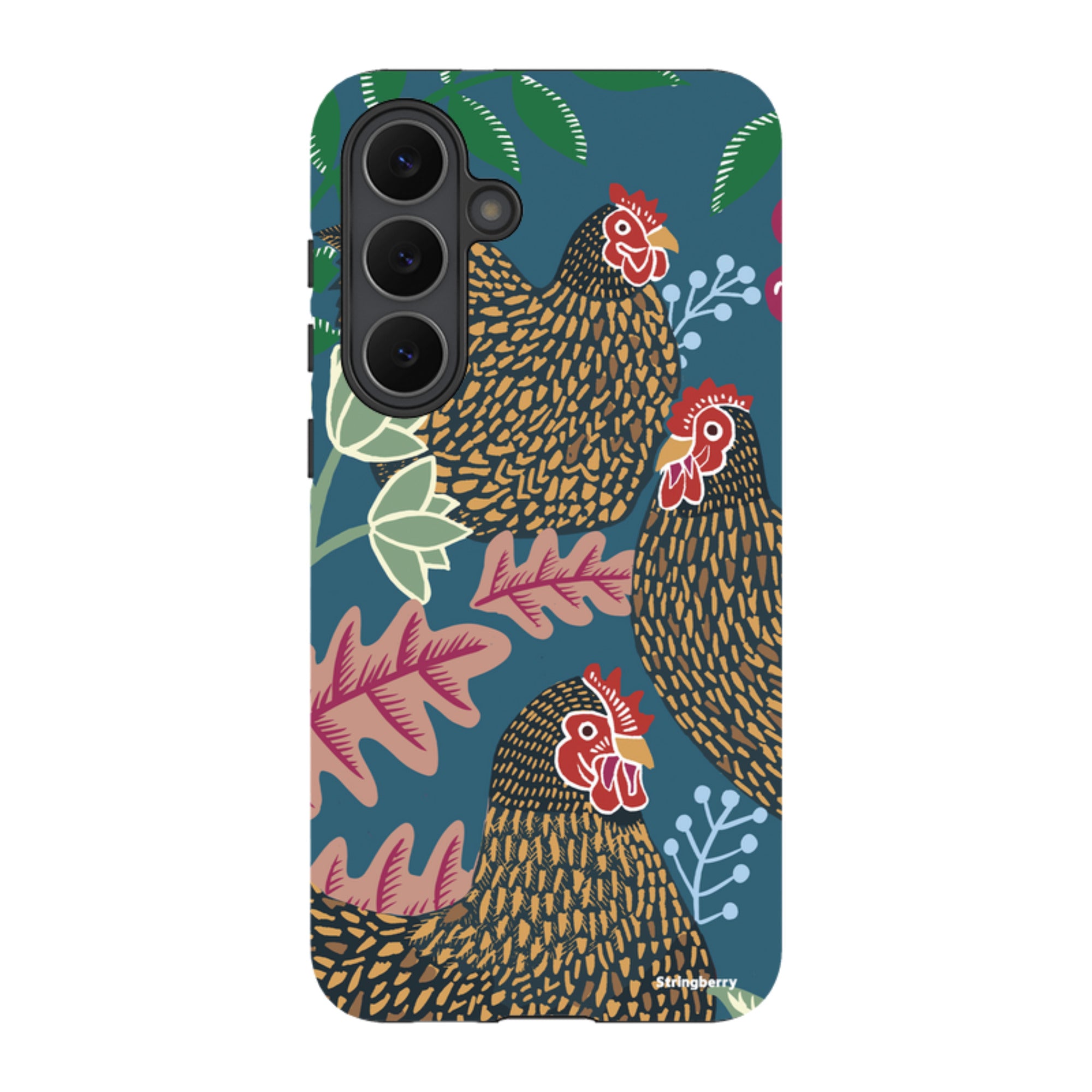 Samsung Tough Case - Three French Hens By Kate Heiss