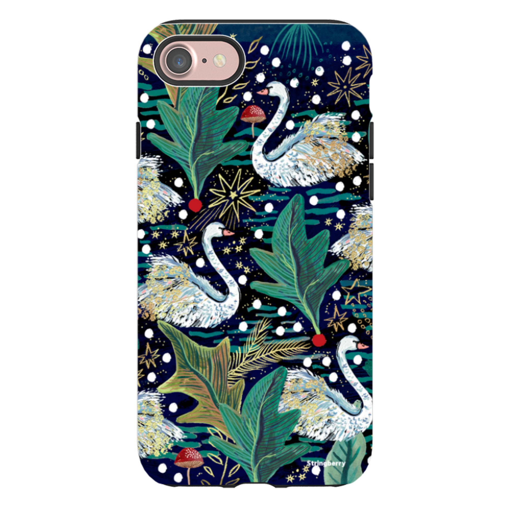 iPhone Tough Case - Swan By Emma Frances Grant