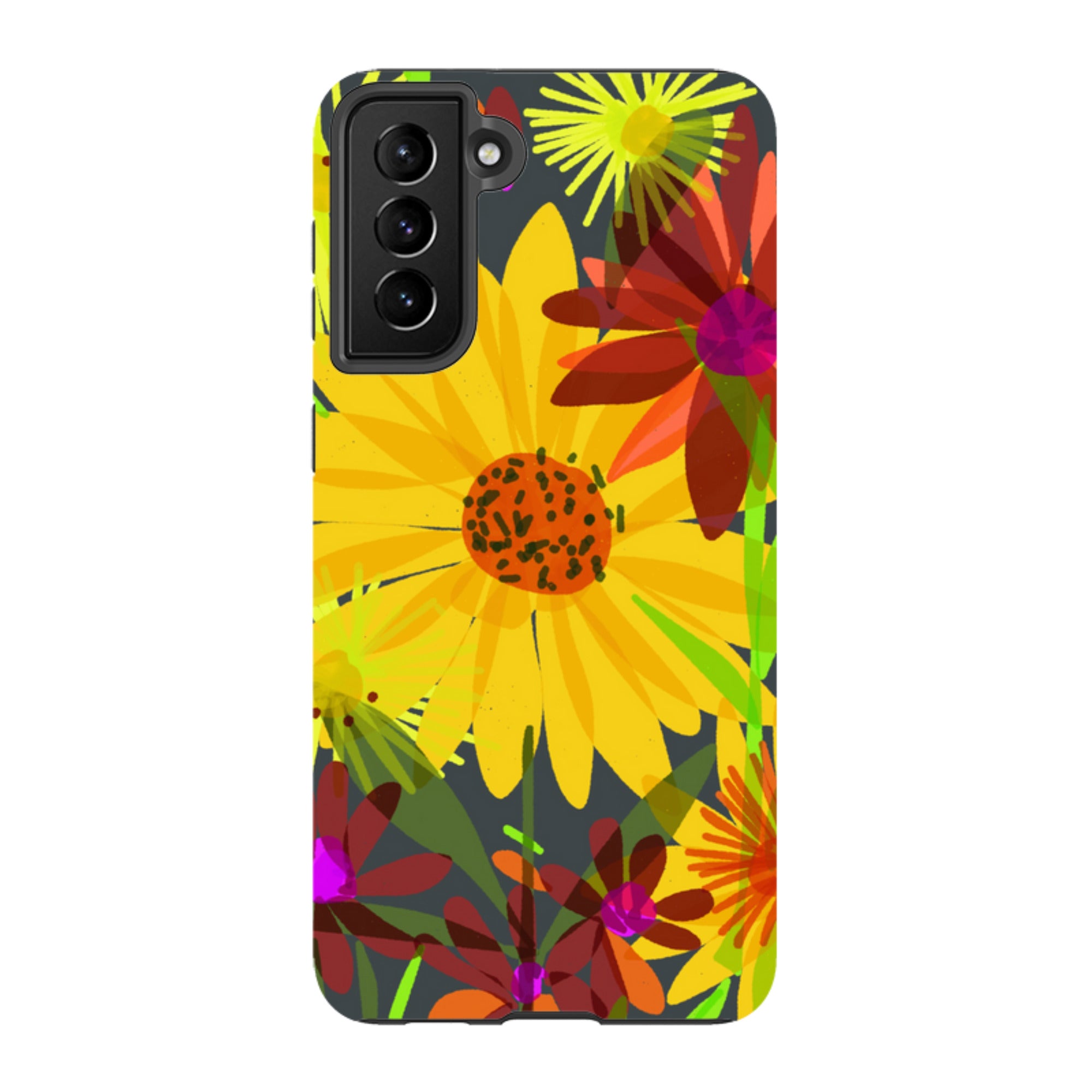 Samsung Tough Case - Sunflowers By Sarah Campbell