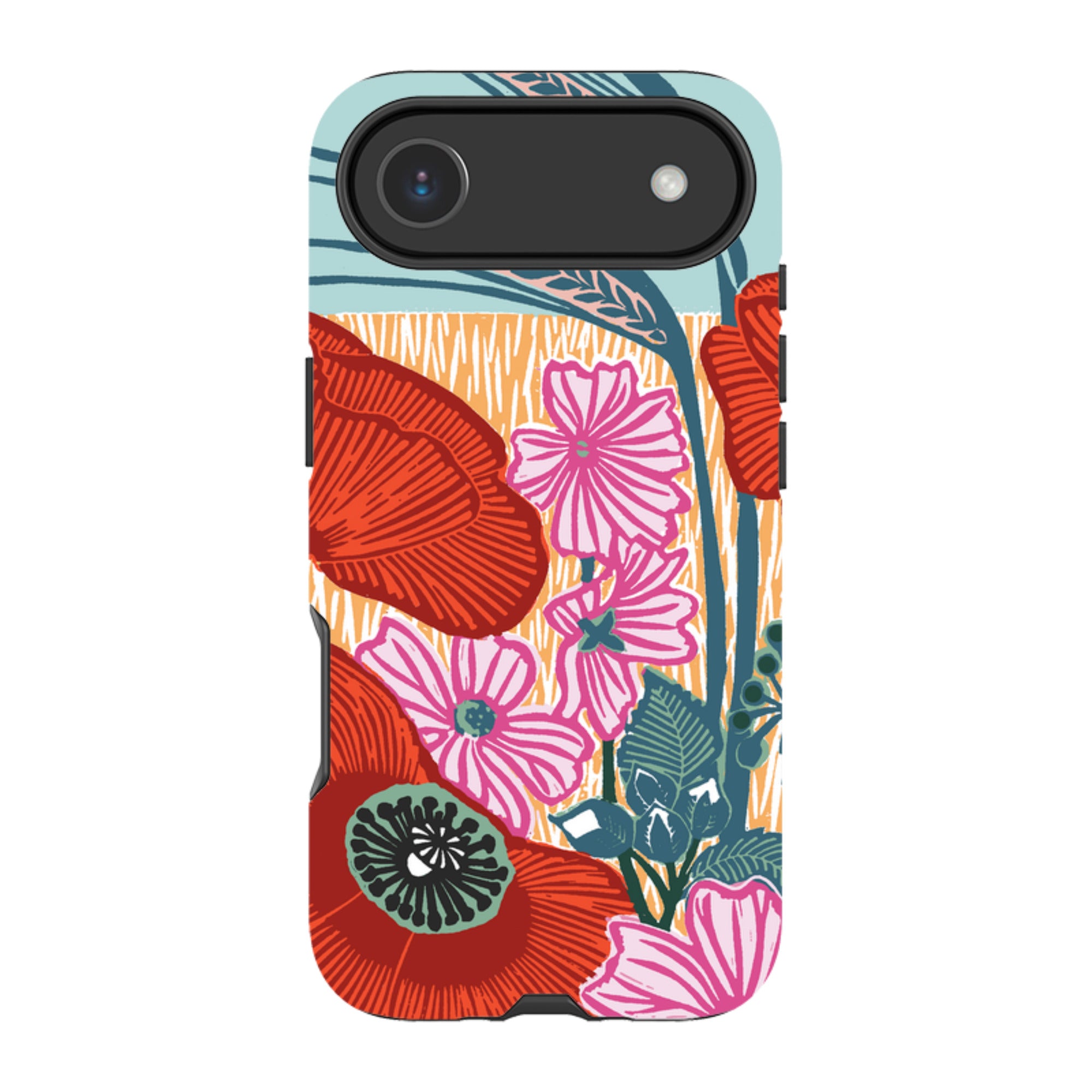 iPhone Tough Case - Wild Poppies By Kate Heiss