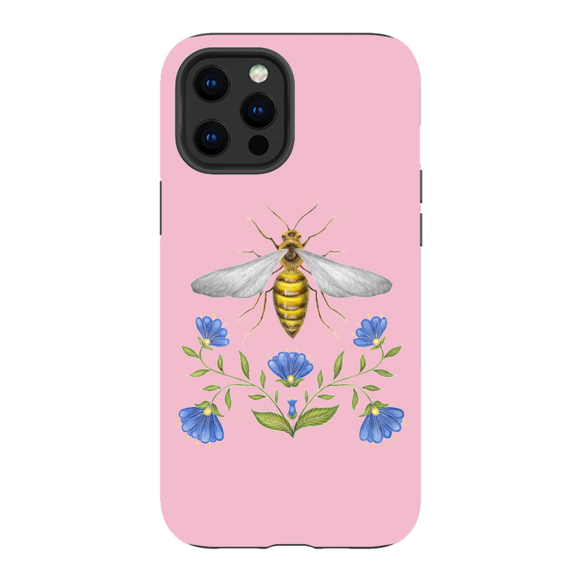 iPhone Tough Case - Wings Of Freedom Pink By Catherine Rowe