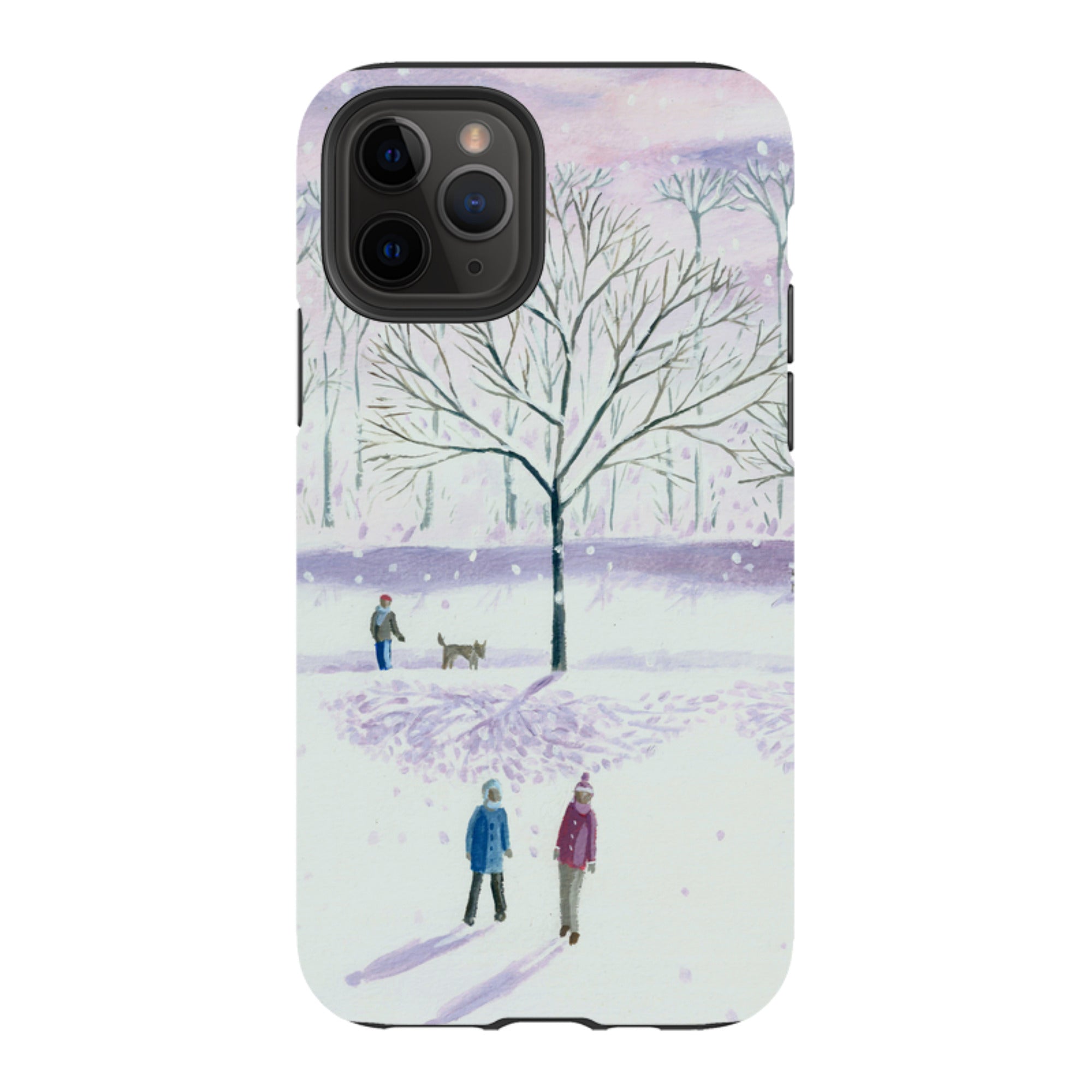 iPhone Tough Case - Xmas Park By Mary Stubberfield