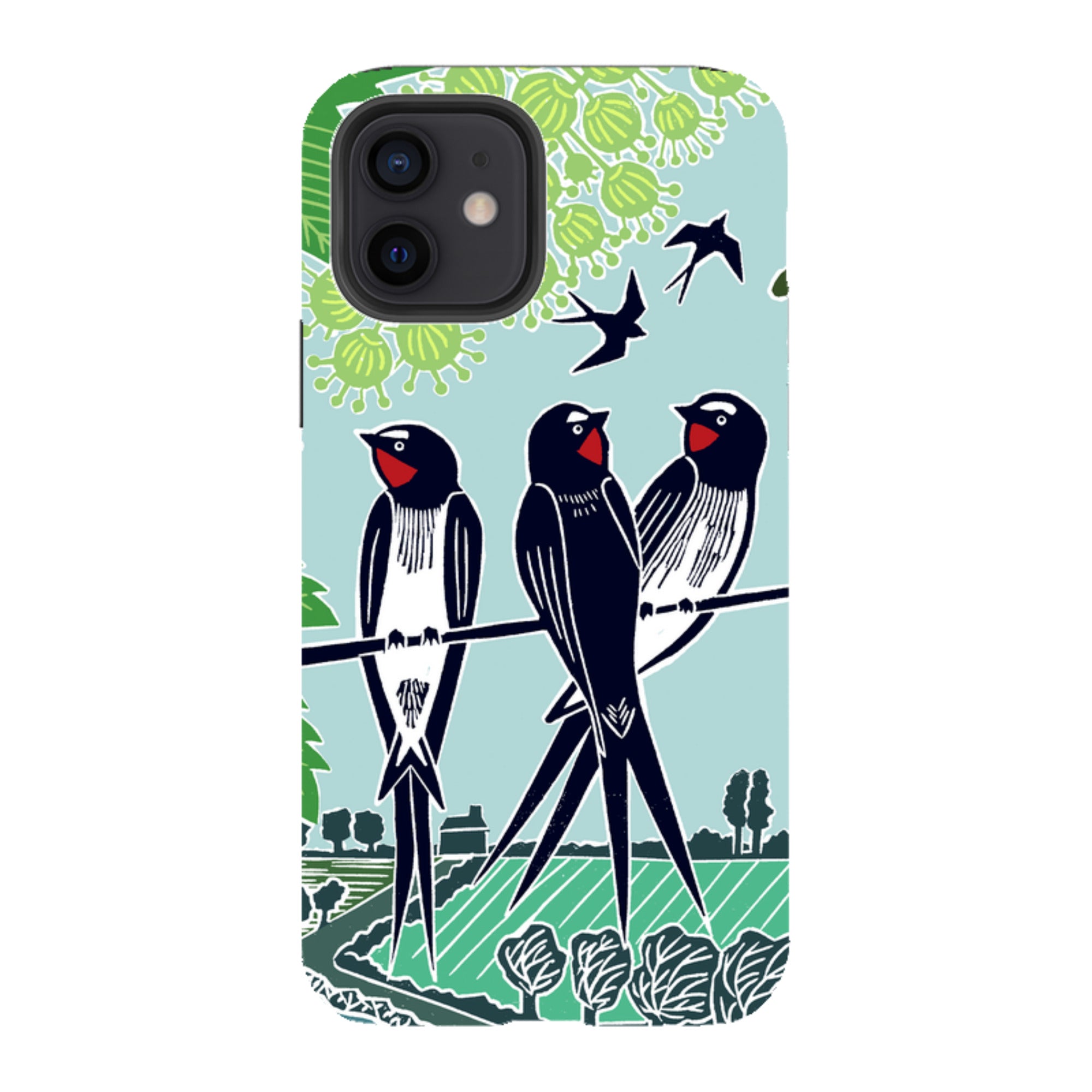 iPhone Tough Case - Swallows By Kate Heiss