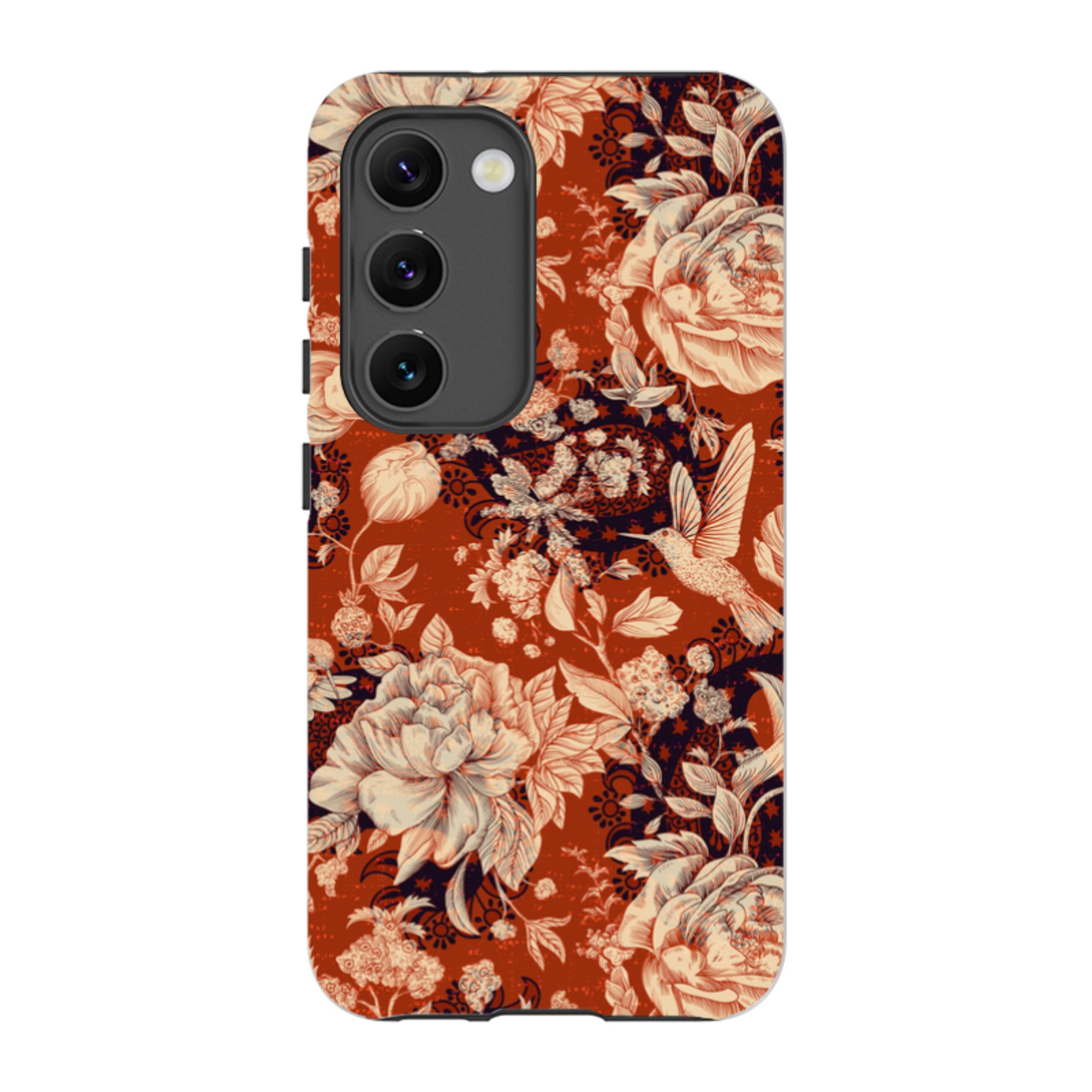 Samsung Tough Case - Brown Peonies