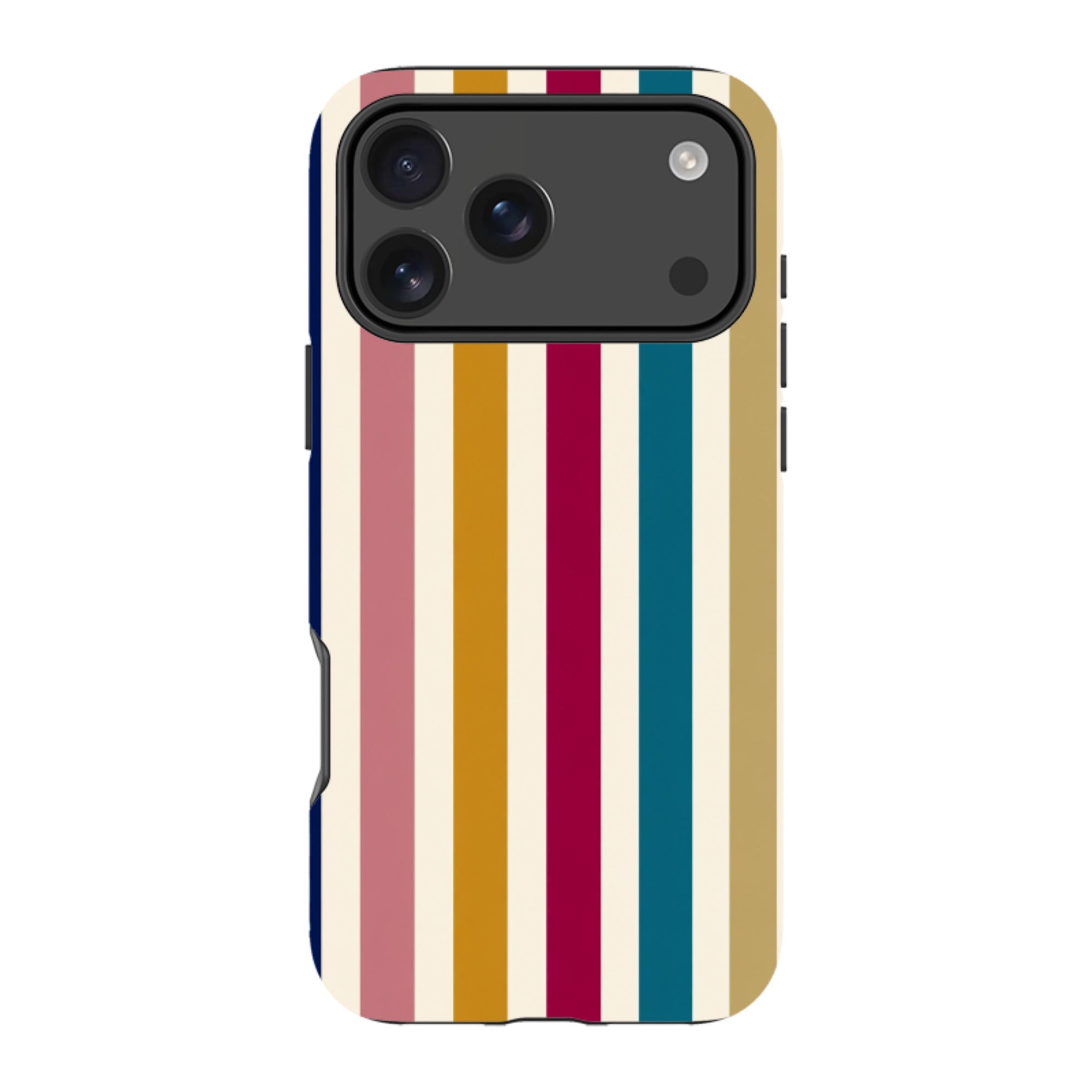 iPhone Tough Case - Mustard Gold Stripe
