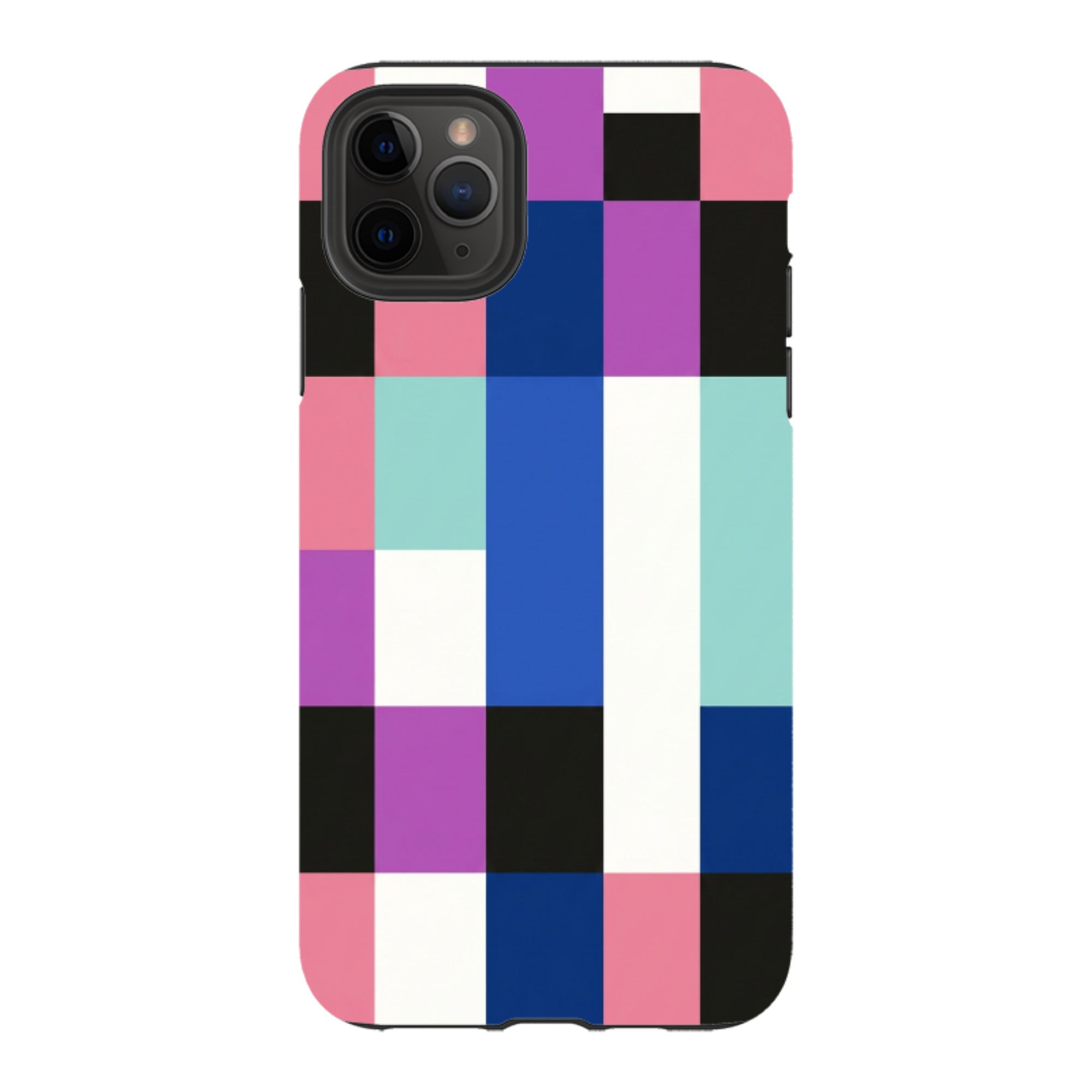 iPhone Tough Case - Pastel Cyberpunk Checkerboard