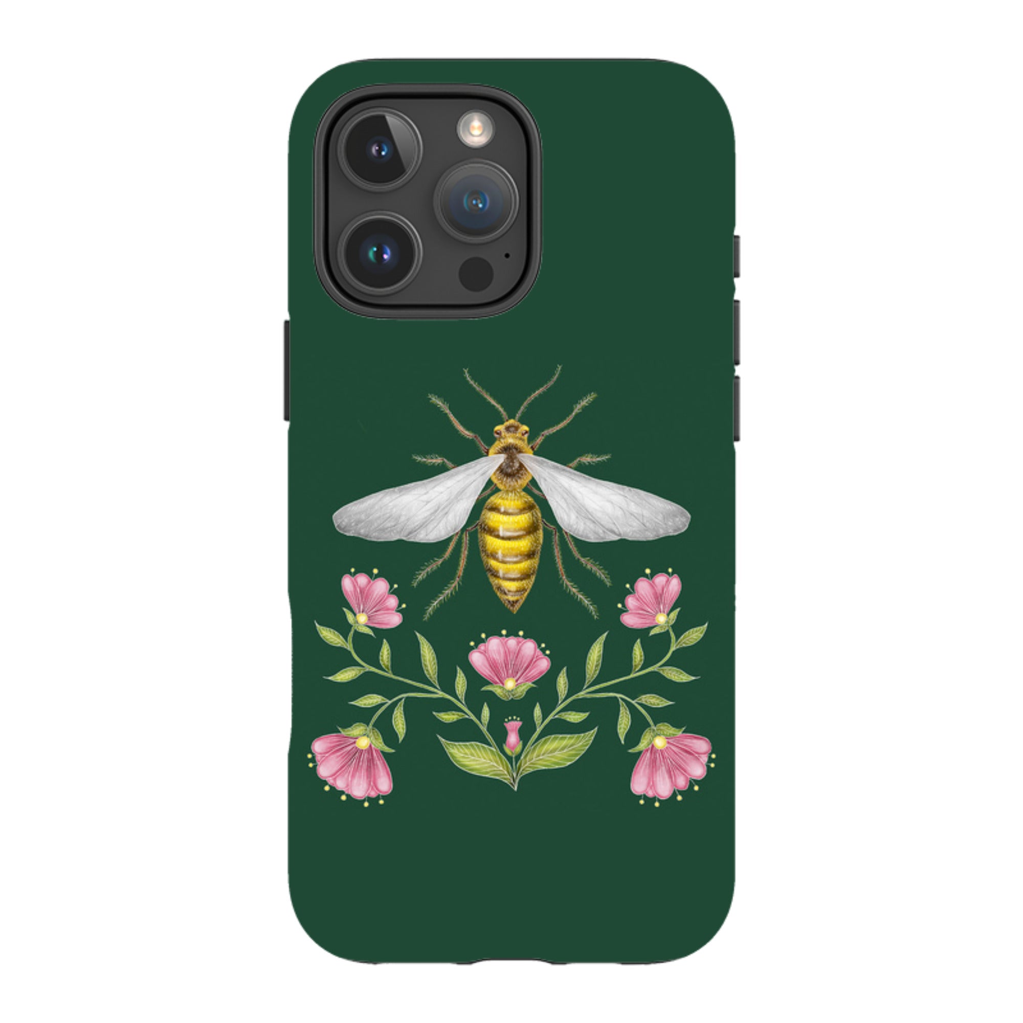 iPhone MagSafe Tough Case - Wings Of Freedom Emerald By Catherine Rowe