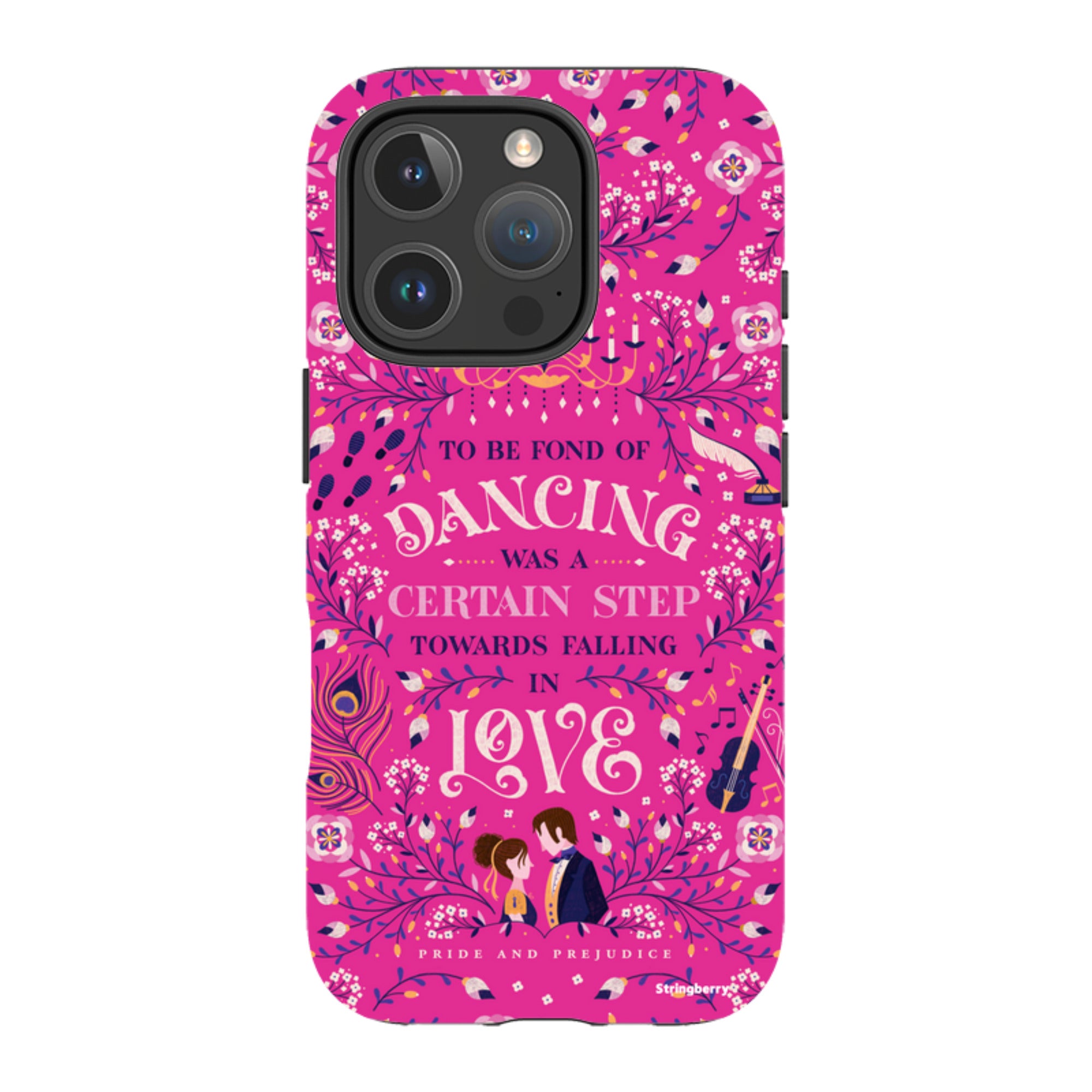 iPhone MagSafe Tough Case -  Pride and Prejudice Pink By Jenny Zemanek