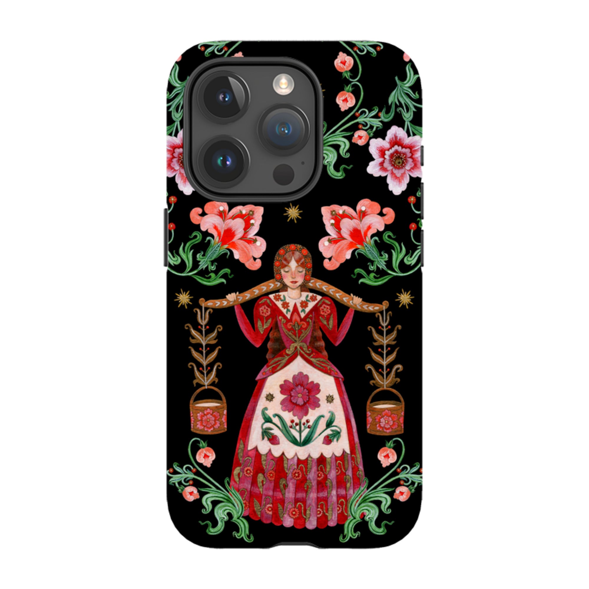iPhone Tough  Case - Eight Maids A Milking By Maria Matos
