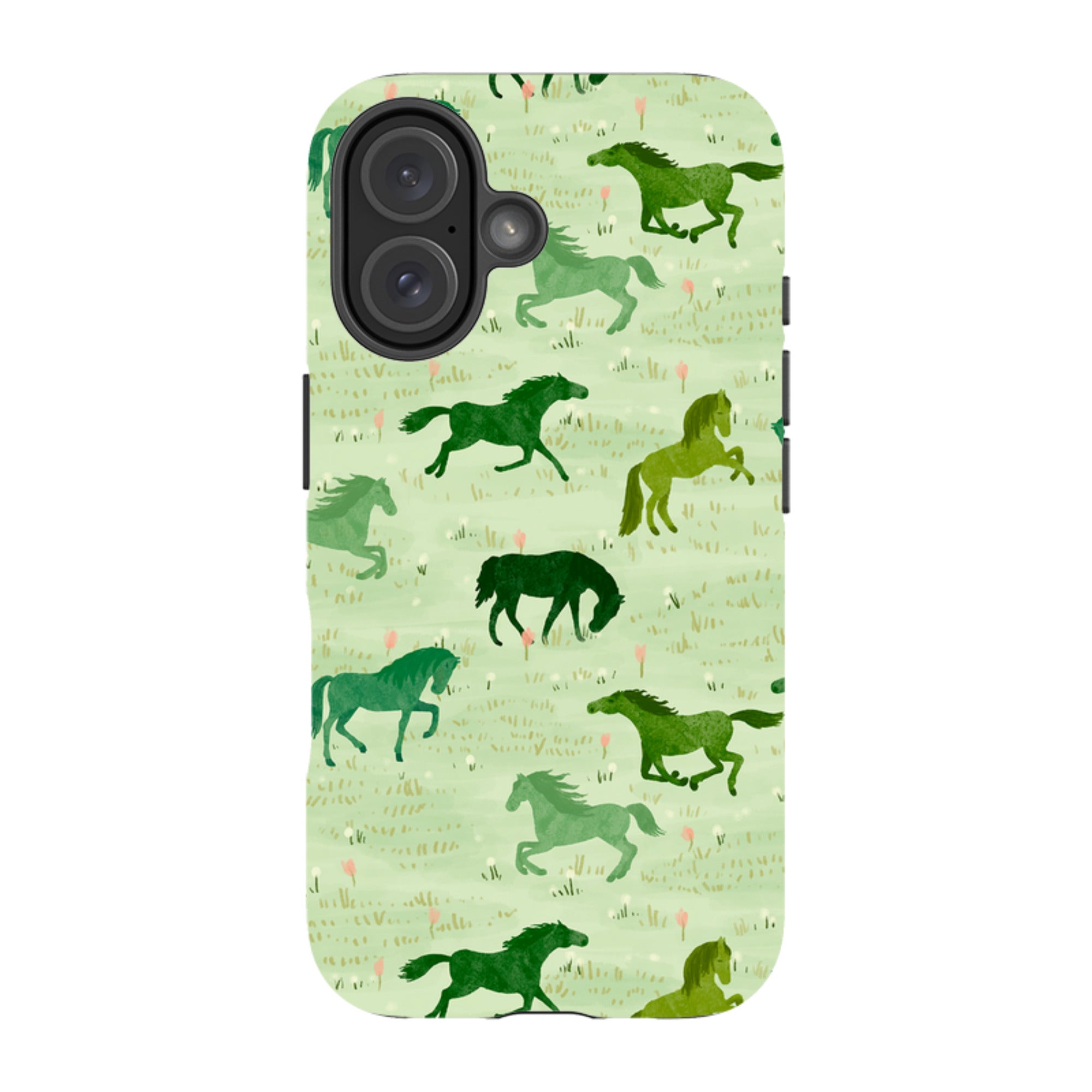 iPhone MagSafe Tough Case - Wild Horses Meadow By Katherine Quinn