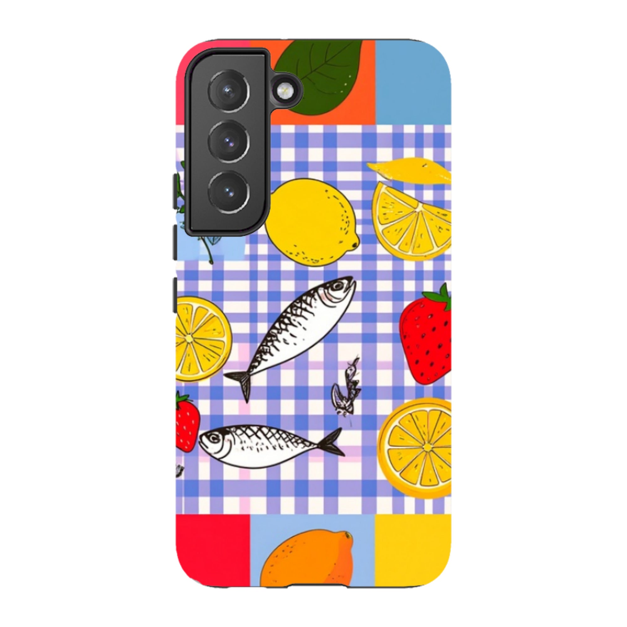 Samsung Tough Case - Sardines and Checks