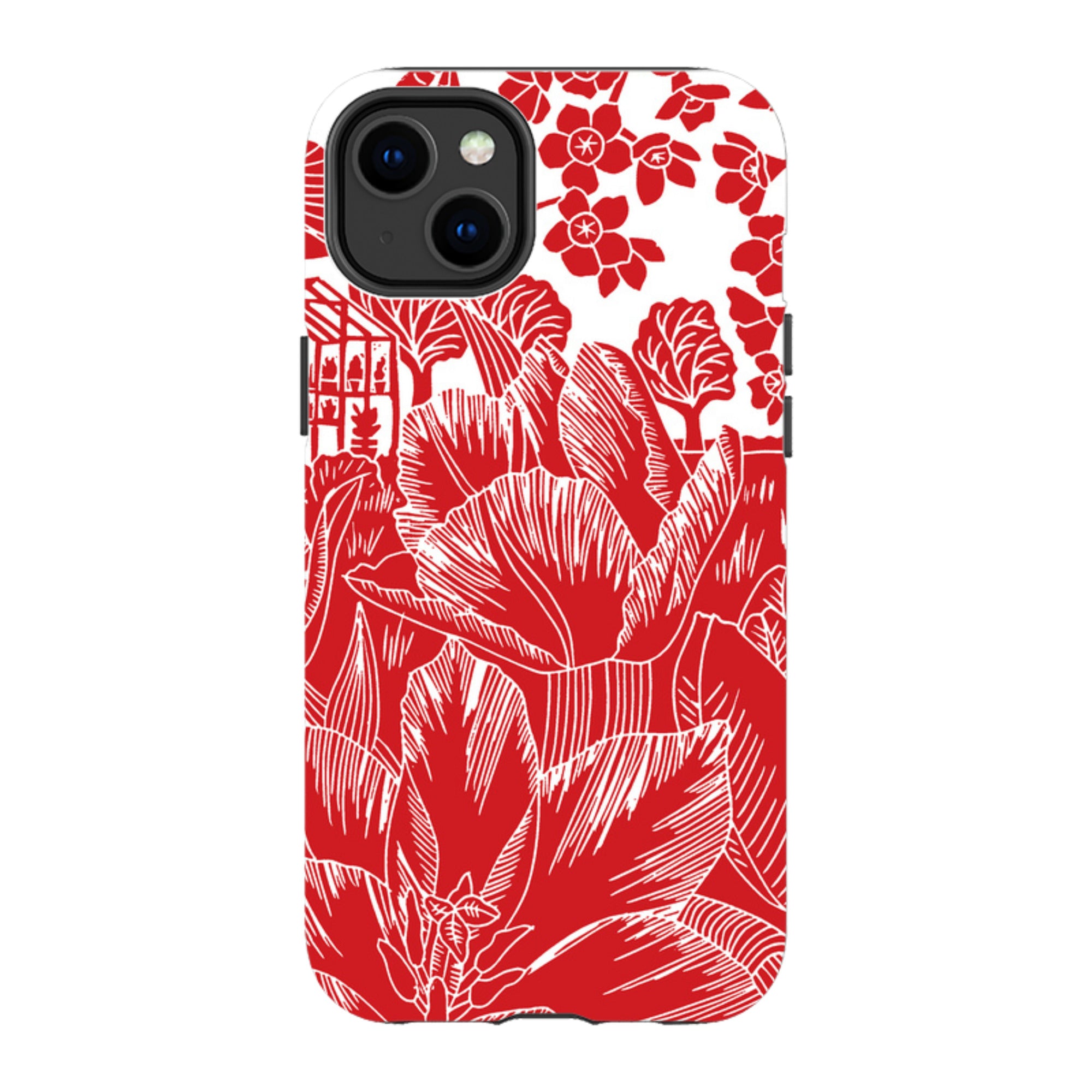iPhone Tough Case - Tulip Silhouette By Kate Heiss