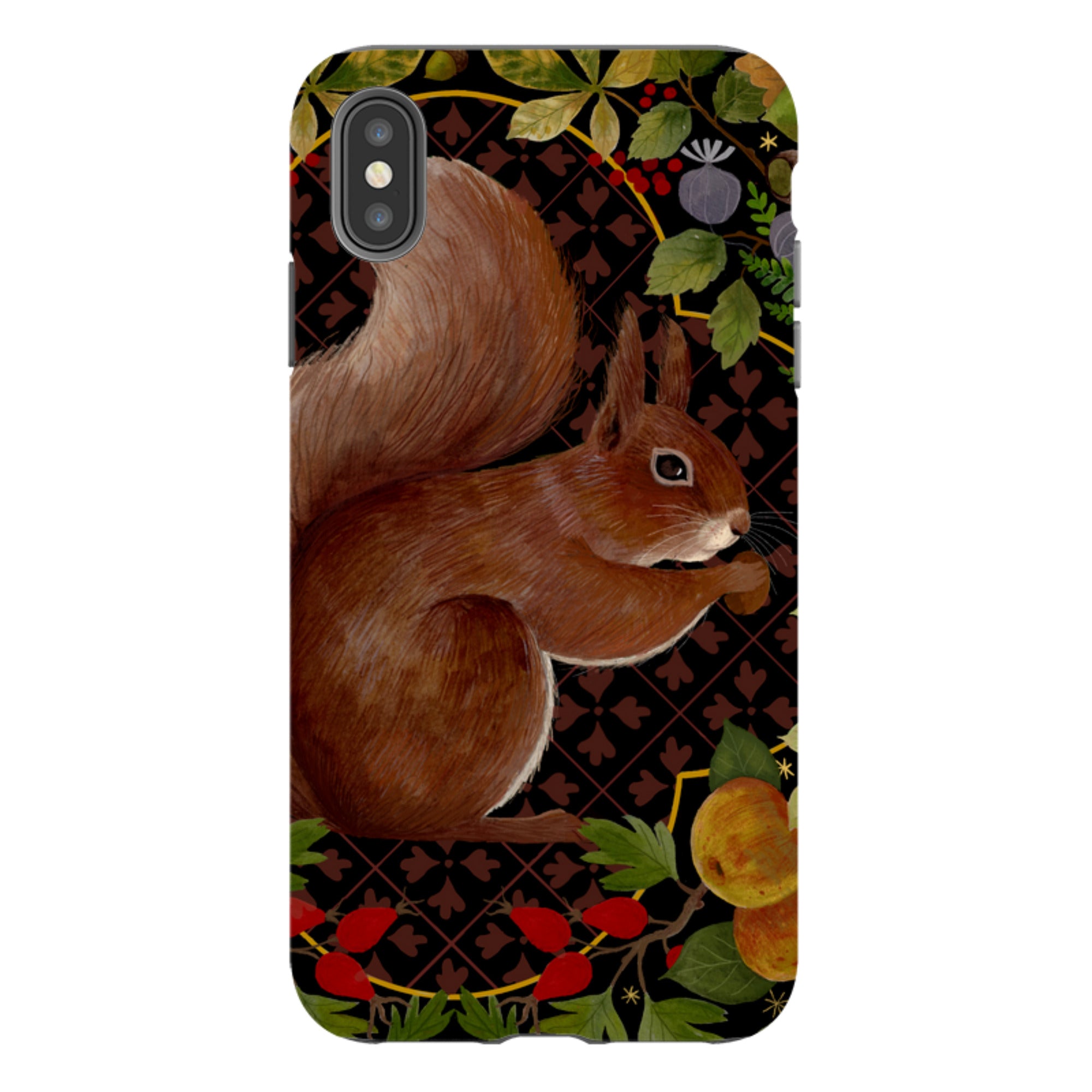 iPhone Tough Case - Squirrel Border By Bex Parkin