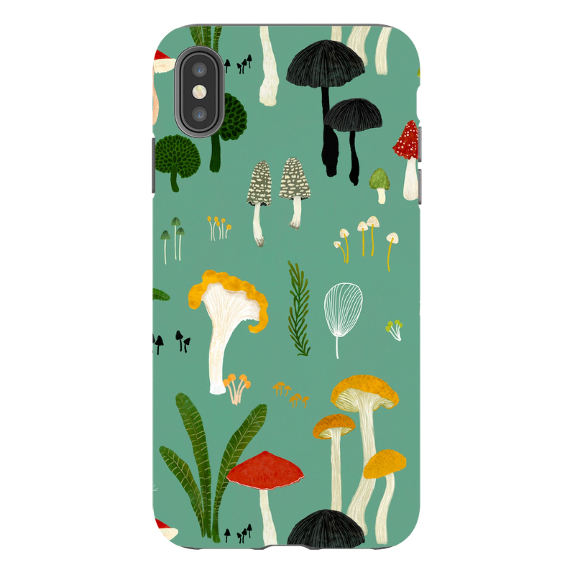 iPhone Tough Case - Mushroom Pattern By Katherine Quinn