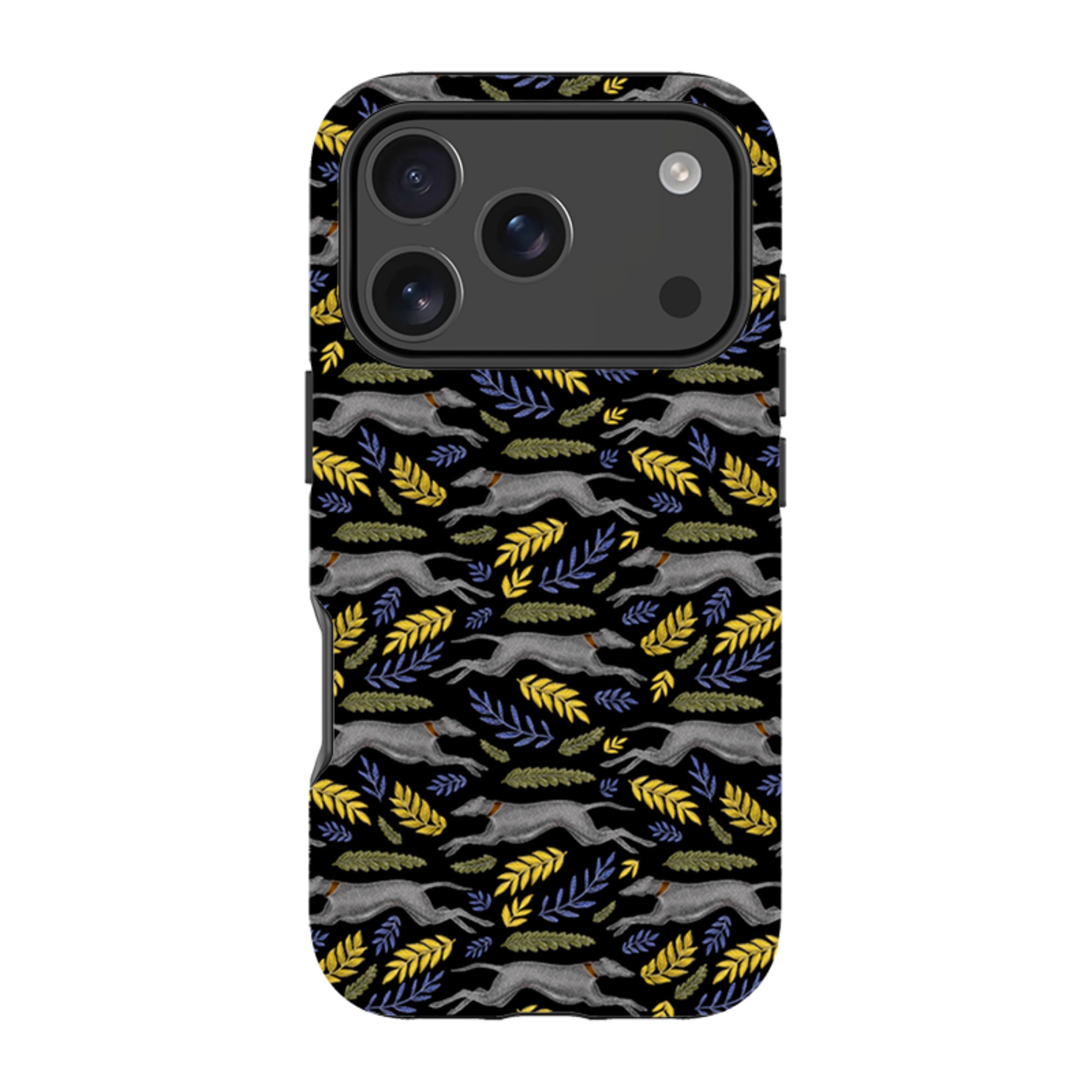 iPhone Tough Case - Greyhound Pattern By Catherine Rowe